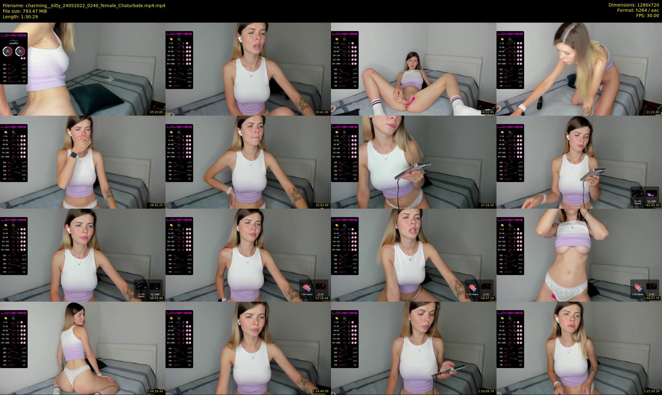 charming__kitty — 91 minute Chaturbate female cam show recording, 720p, May 24, 2022