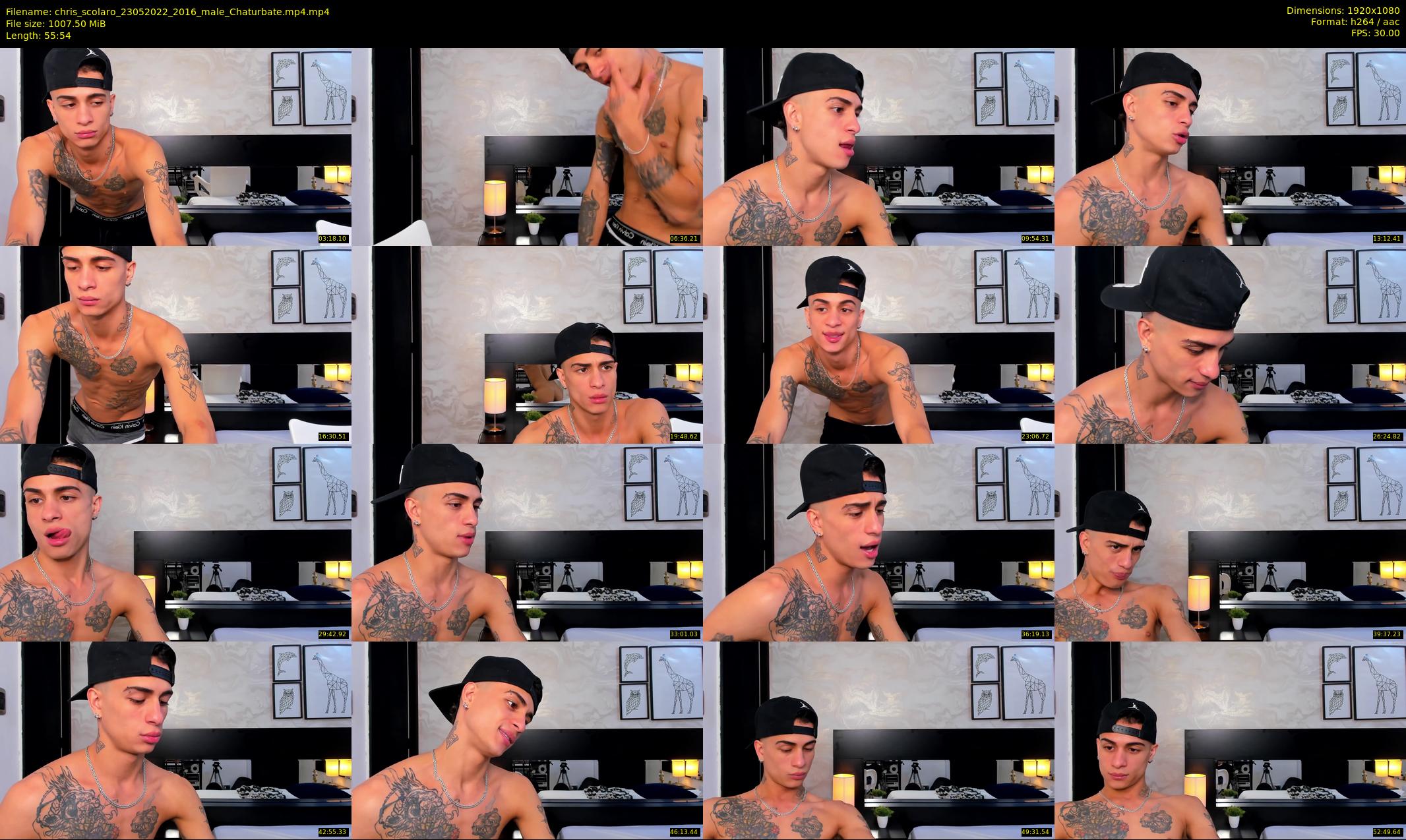 chris_scolaro — 56 minute Chaturbate male cam show recording, 1080p, May 23, 2022