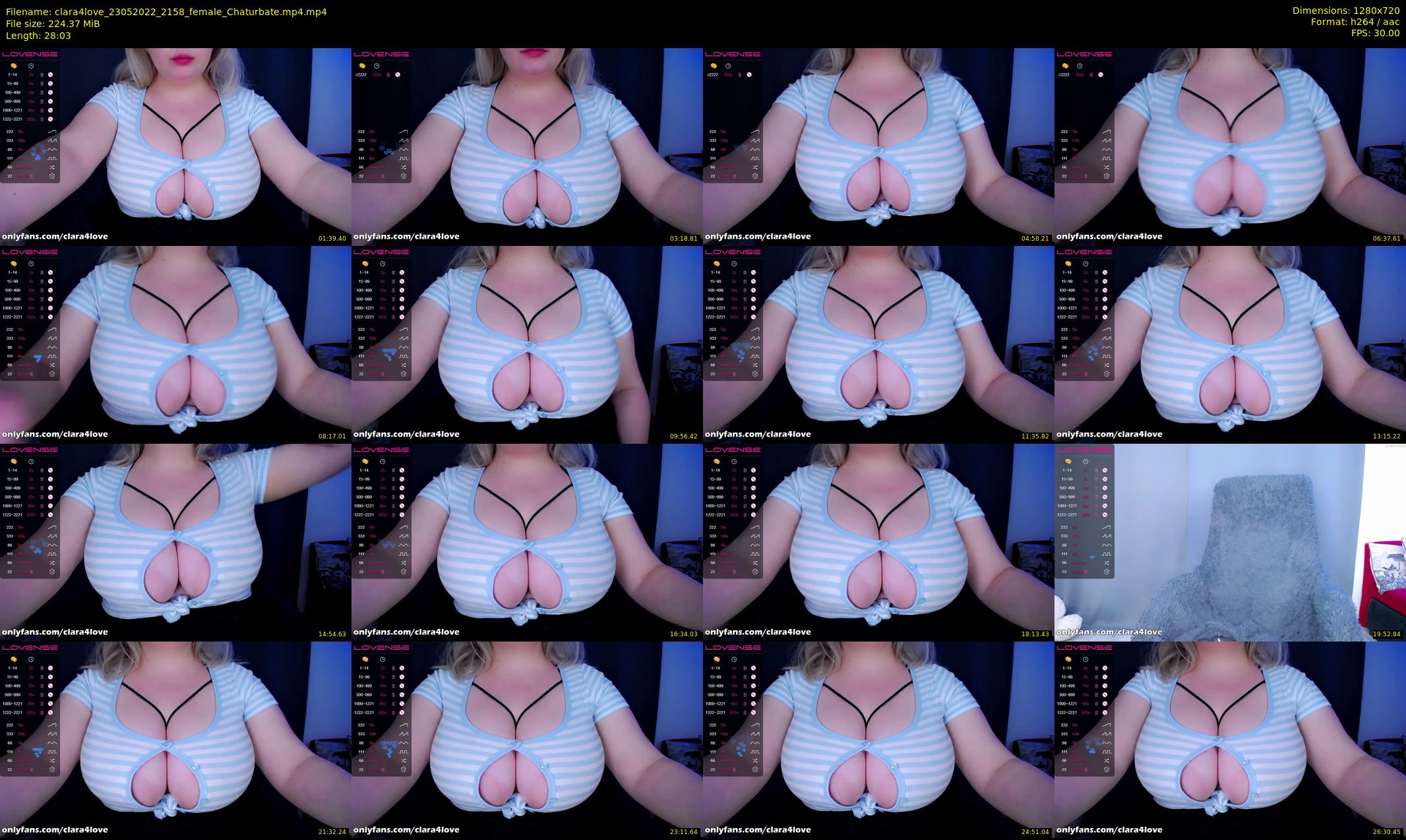 clara4love — 29 minute Chaturbate female cam show recording, 720p, May 23, 2022