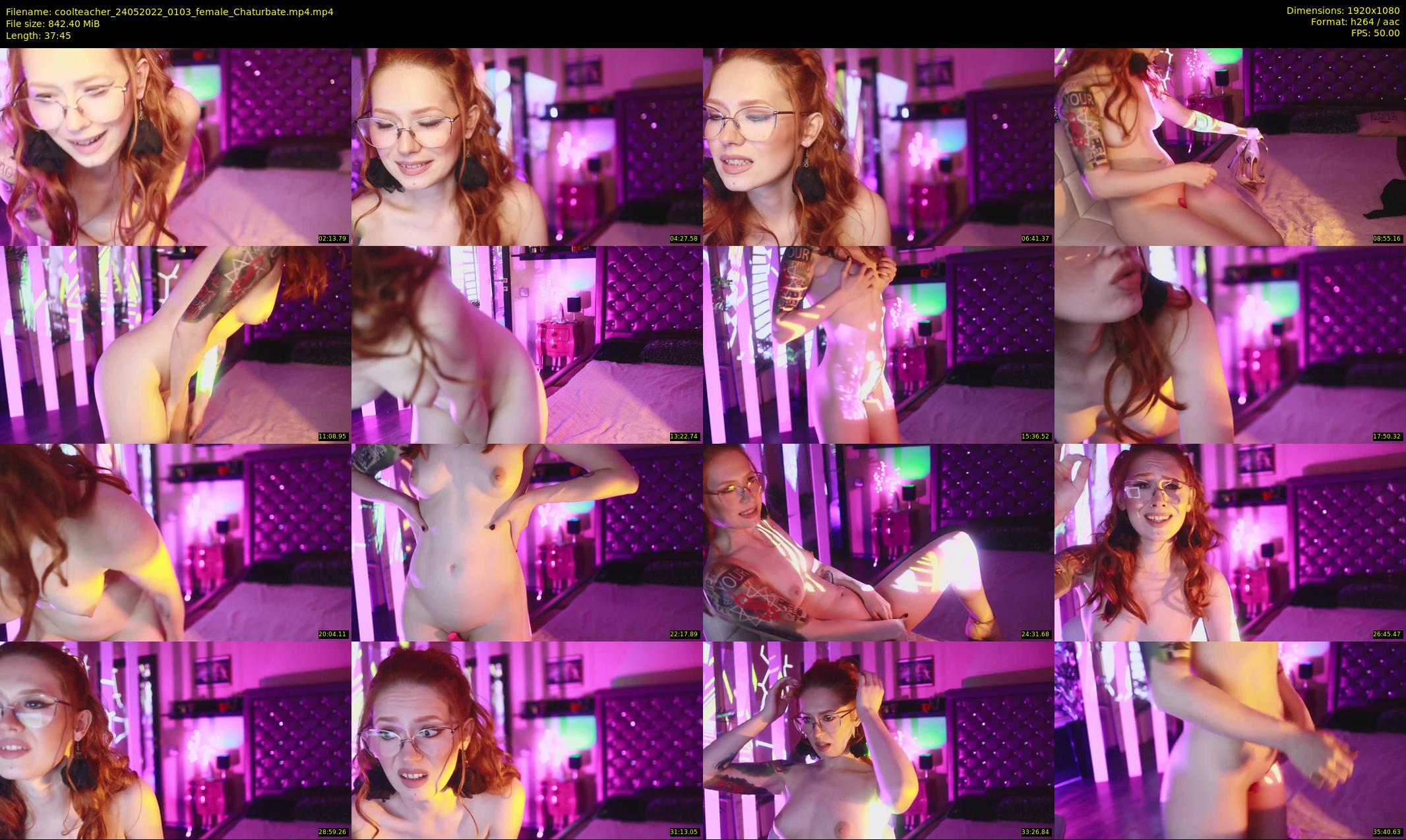 coolteacher — 38 minute Chaturbate female cam show recording, 1080p, May 24, 2022