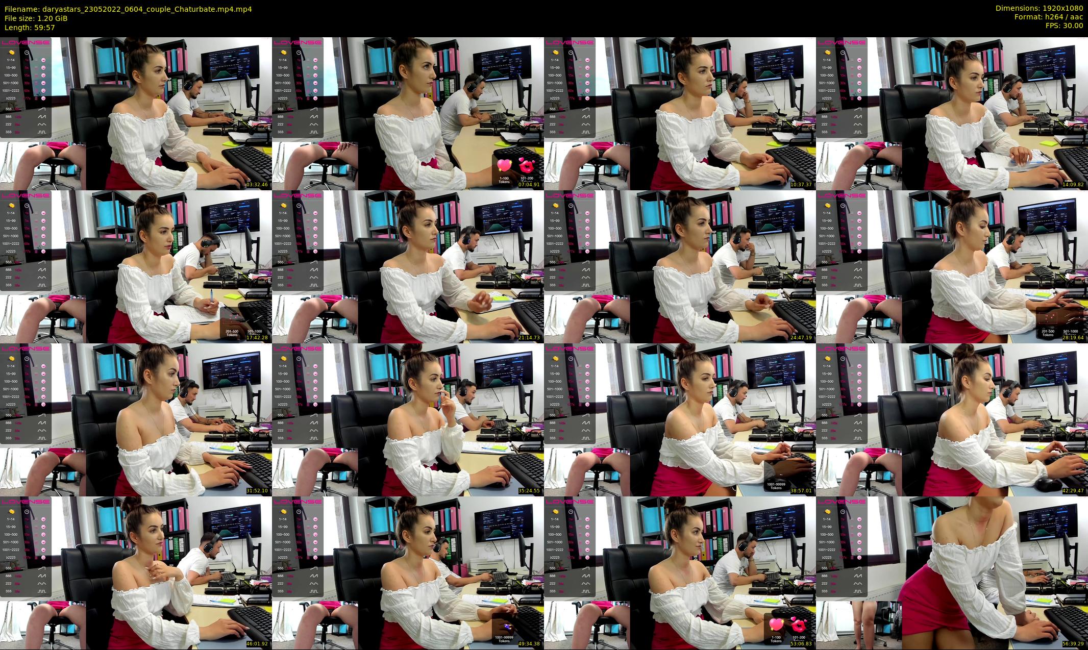 daryastars — 60 minute Chaturbate couple cam show recording, 1080p, May 23, 2022