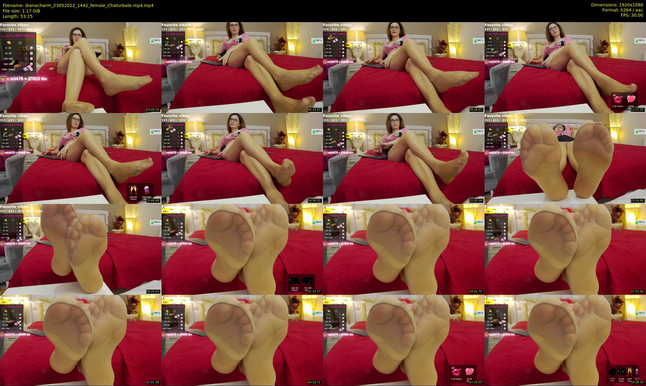 dianacharm — 54 minute Chaturbate female cam show recording, 1080p, May 23, 2022