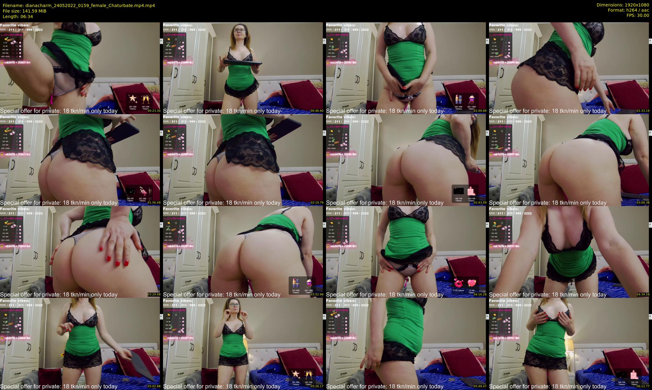 dianacharm — 7 minute Chaturbate female cam show recording, 1080p, May 24, 2022