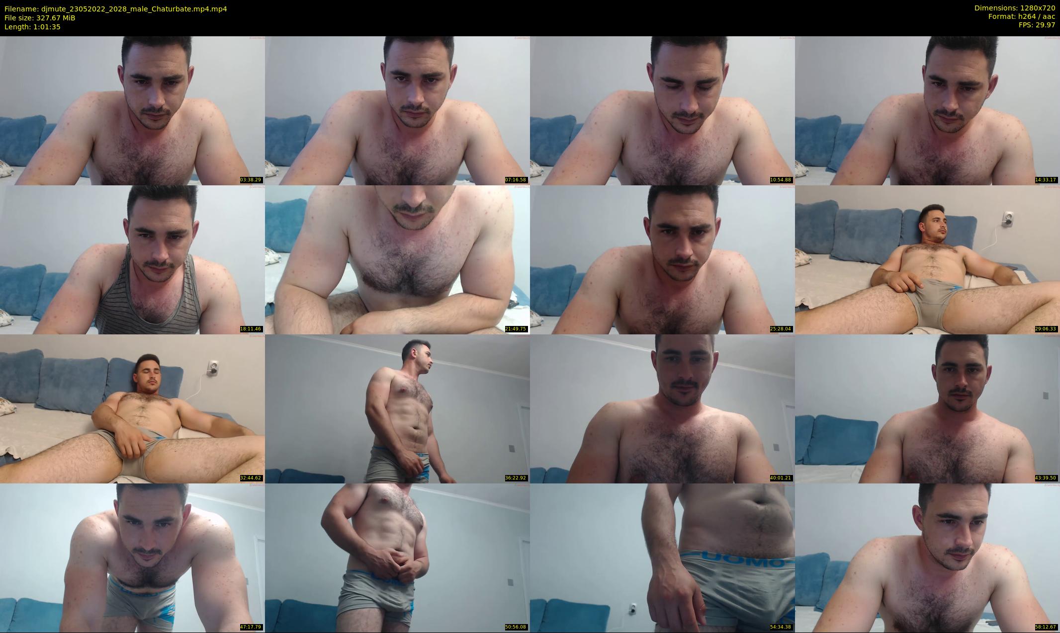 djmute — 62 minute Chaturbate male cam show recording, 720p, May 23, 2022