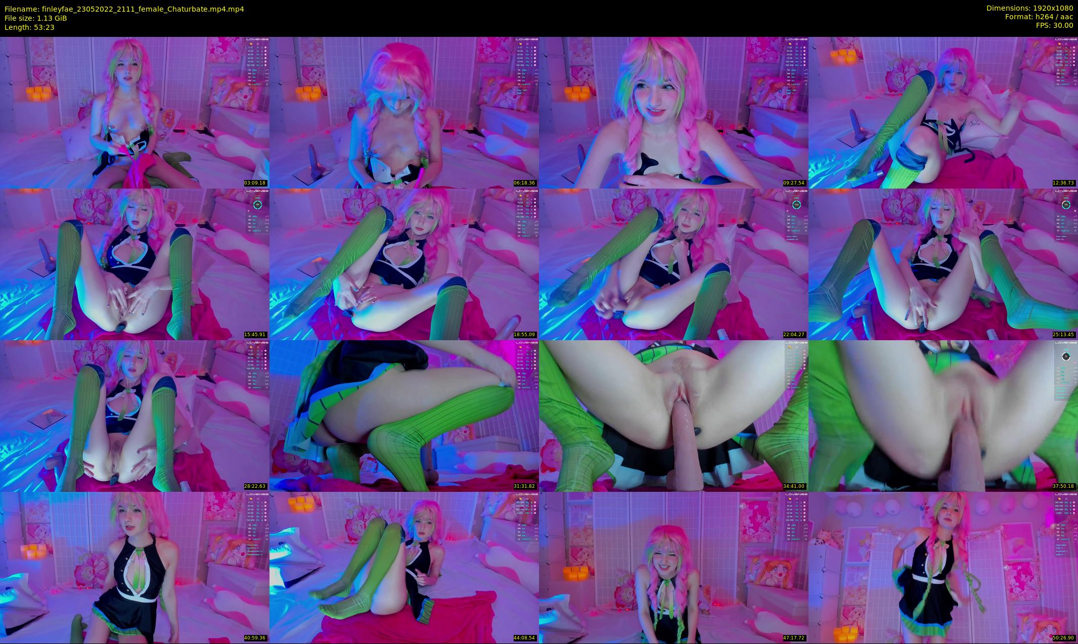 finleyfae — 54 minute Chaturbate female cam show recording, 1080p, May 23, 2022