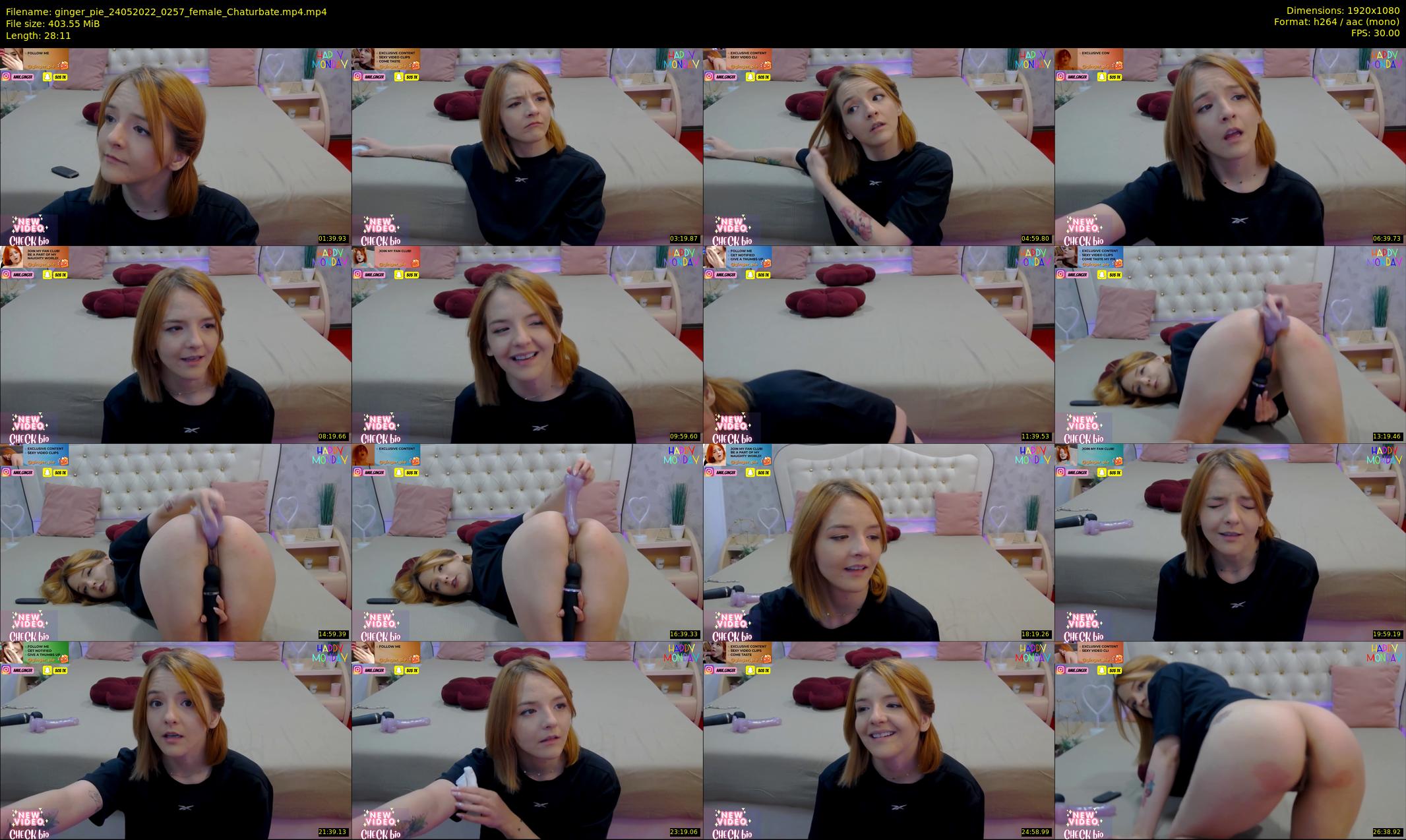 ginger_pie — 29 minute Chaturbate female cam show recording, 1080p, May 24, 2022