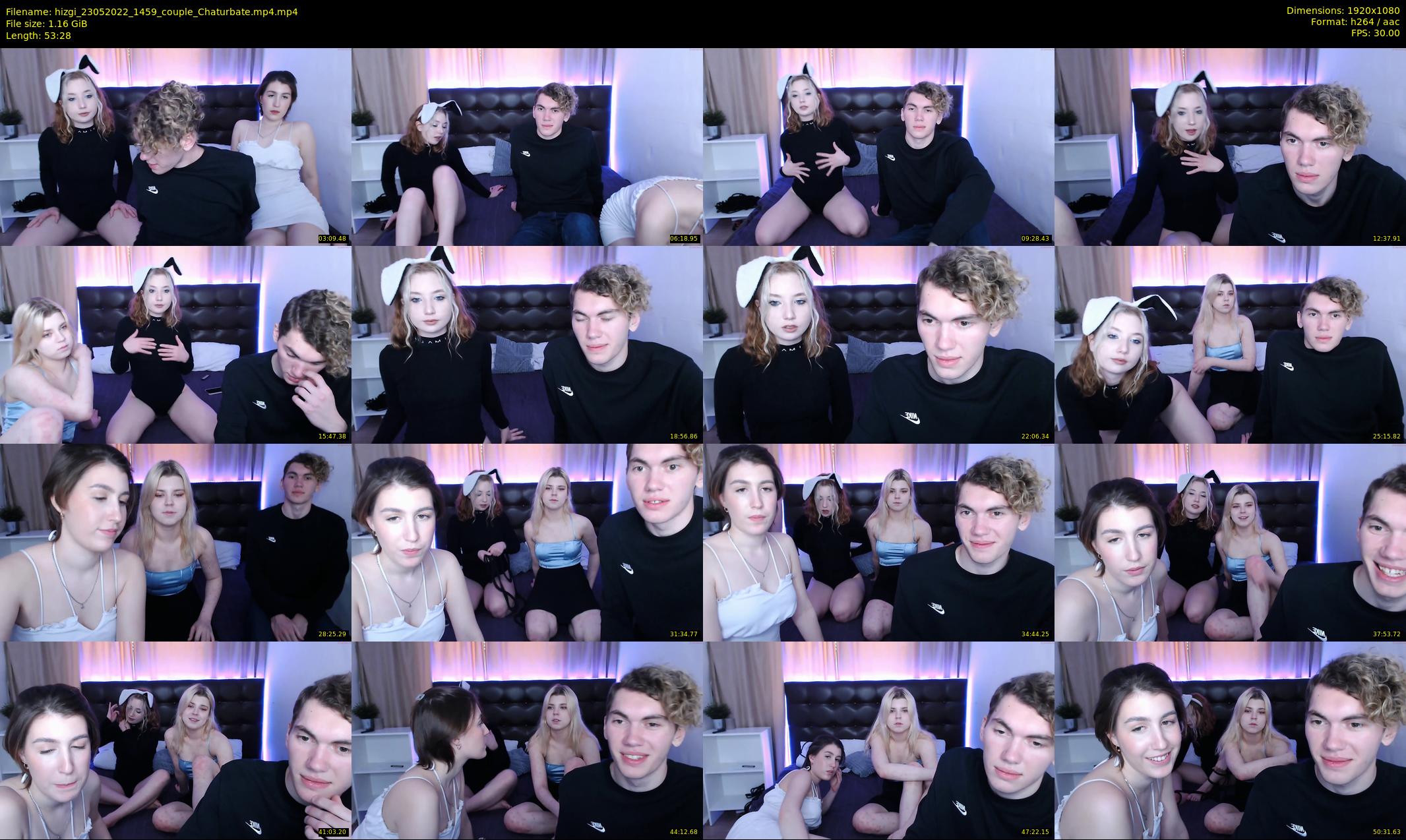 hizgi — 54 minute Chaturbate couple cam show recording, 1080p, May 23, 2022