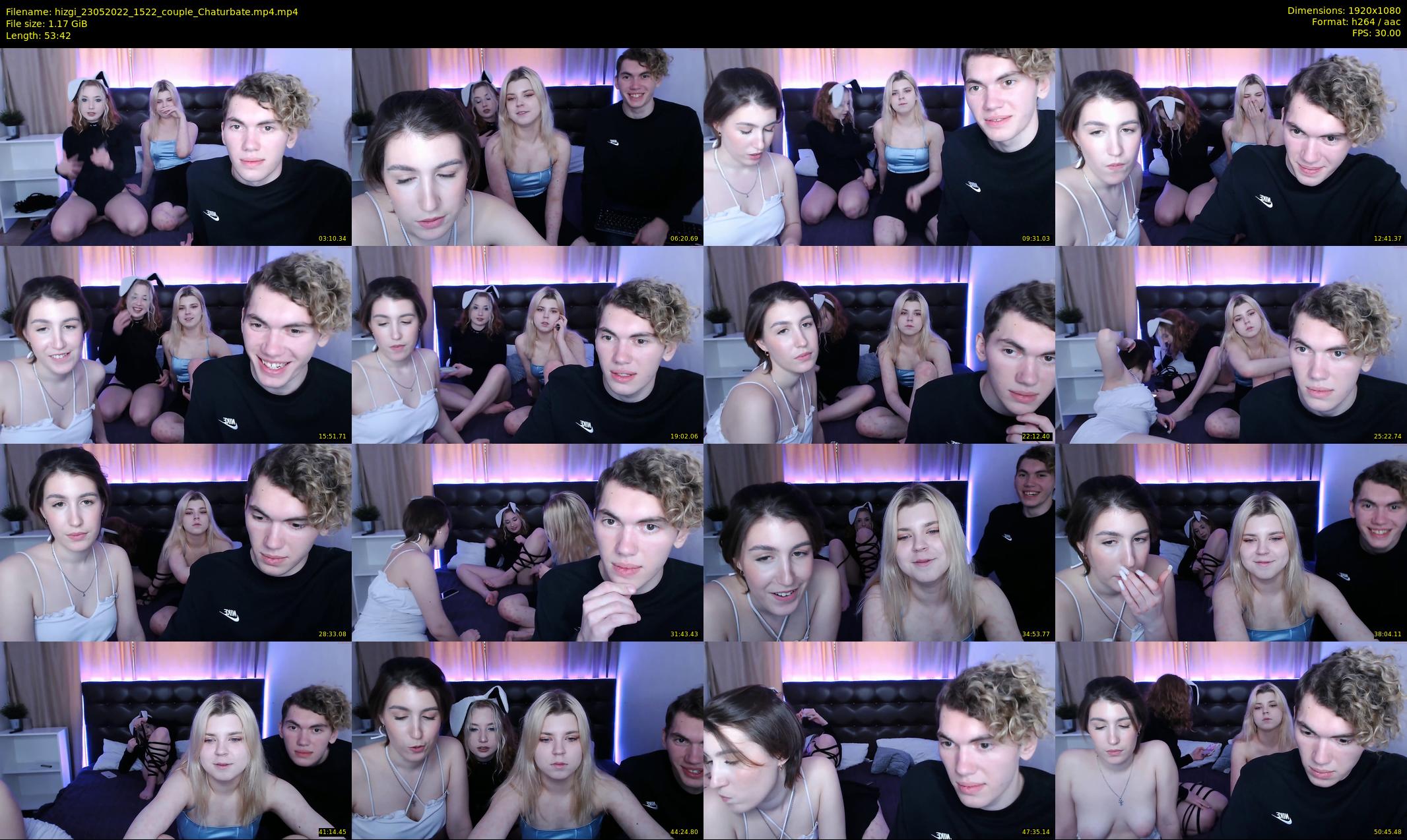 hizgi — 54 minute Chaturbate couple cam show recording, 1080p, May 23, 2022