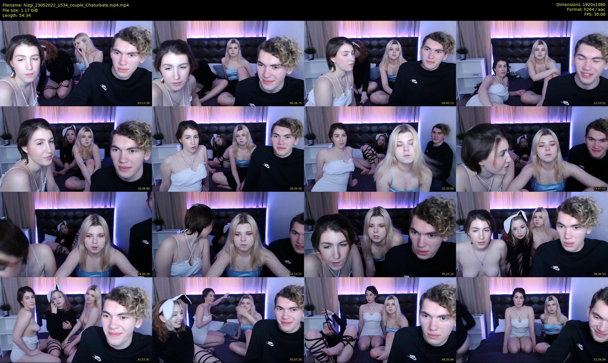 hizgi — 55 minute Chaturbate couple cam show recording, 1080p, May 23, 2022