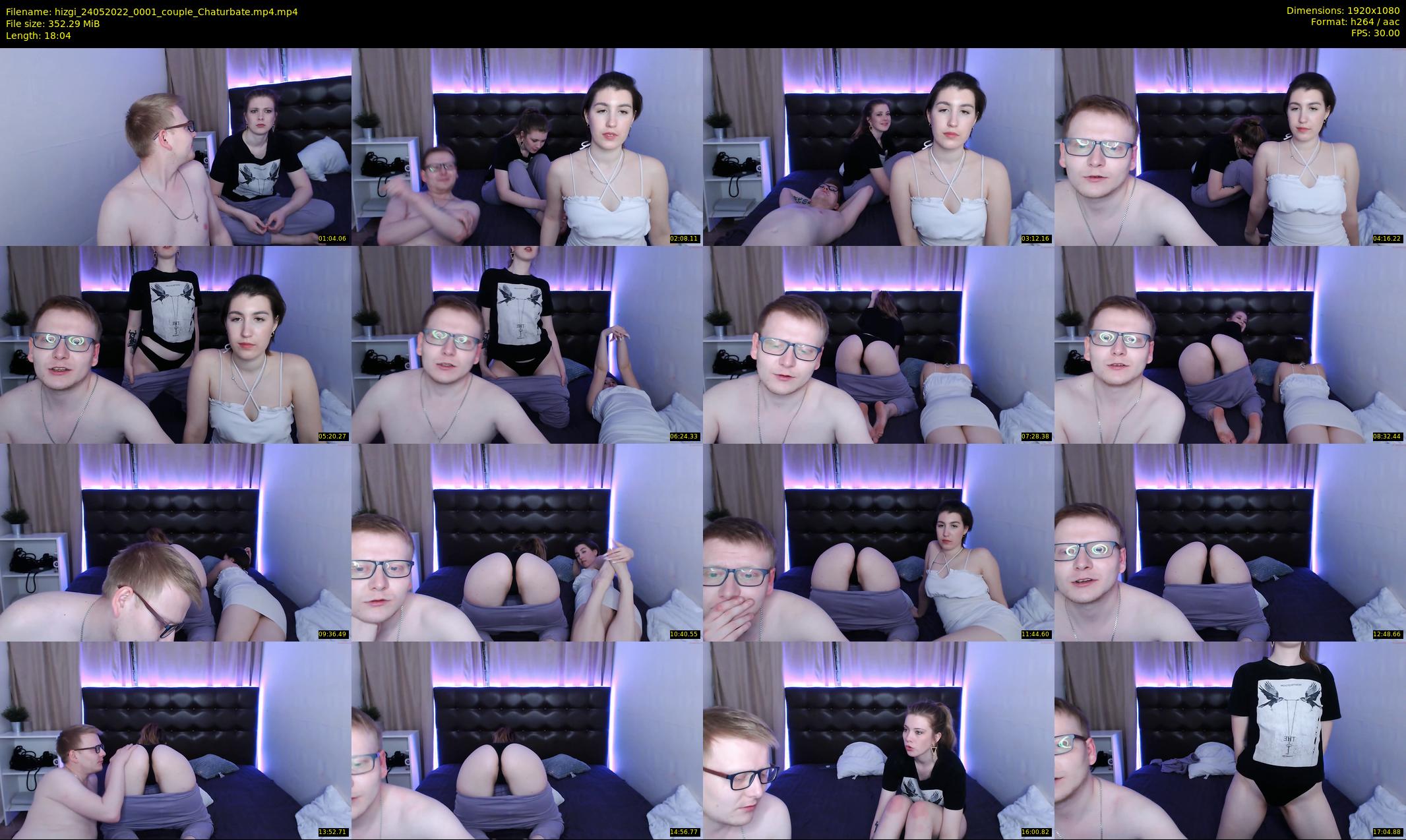 hizgi — 19 minute Chaturbate couple cam show recording, 1080p, May 24, 2022