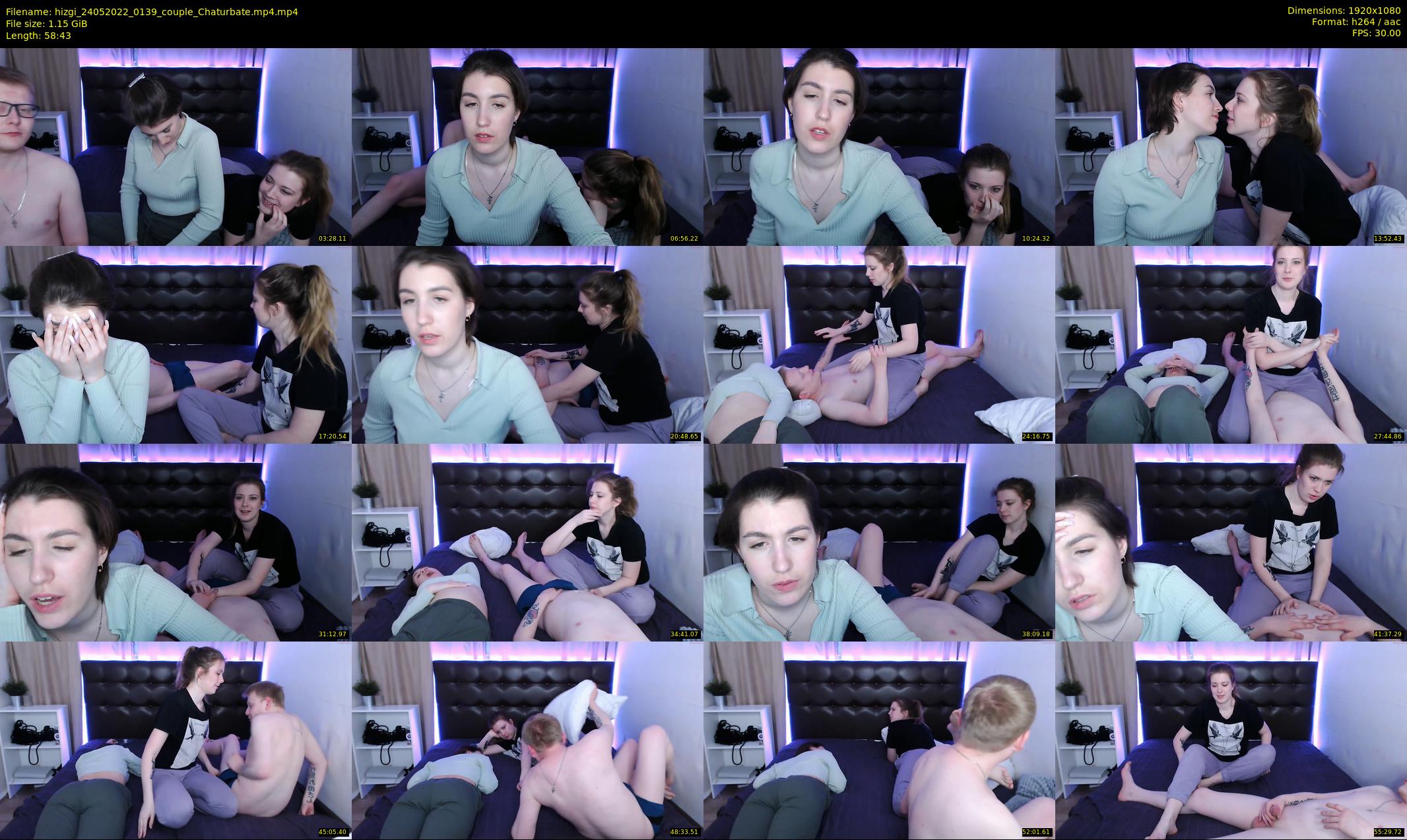 hizgi — 59 minute Chaturbate couple cam show recording, 1080p, May 24, 2022