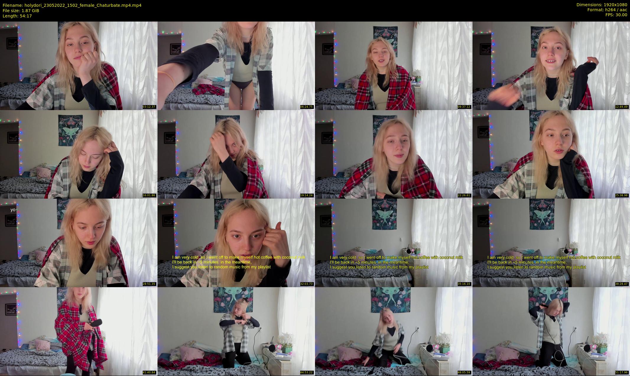 holydori — 55 minute Chaturbate female cam show recording, 1080p, May 23, 2022