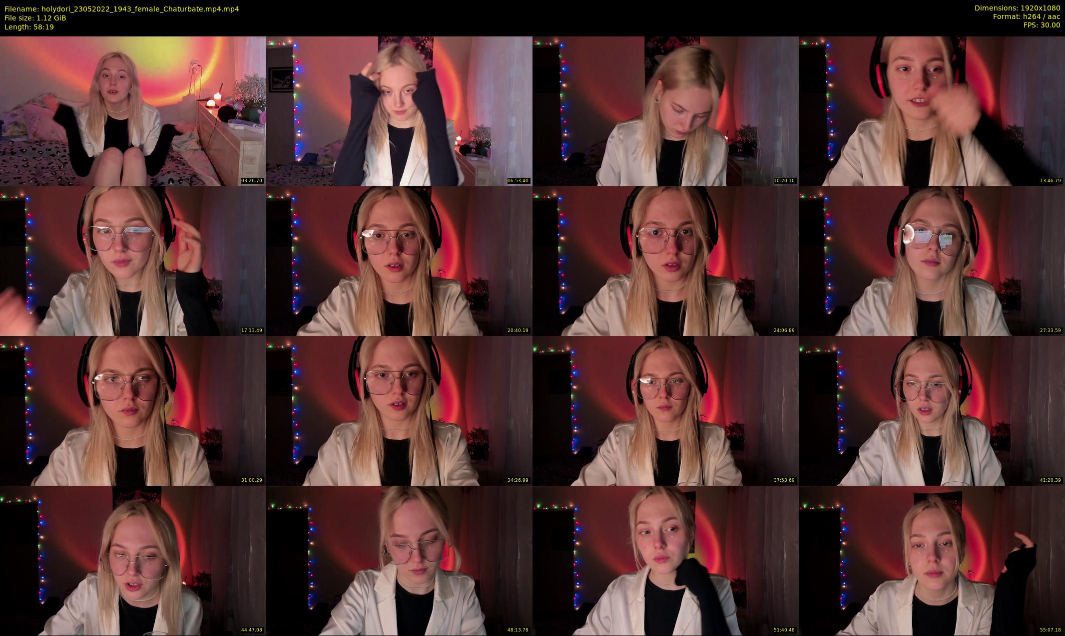 holydori — 59 minute Chaturbate female cam show recording, 1080p, May 23, 2022