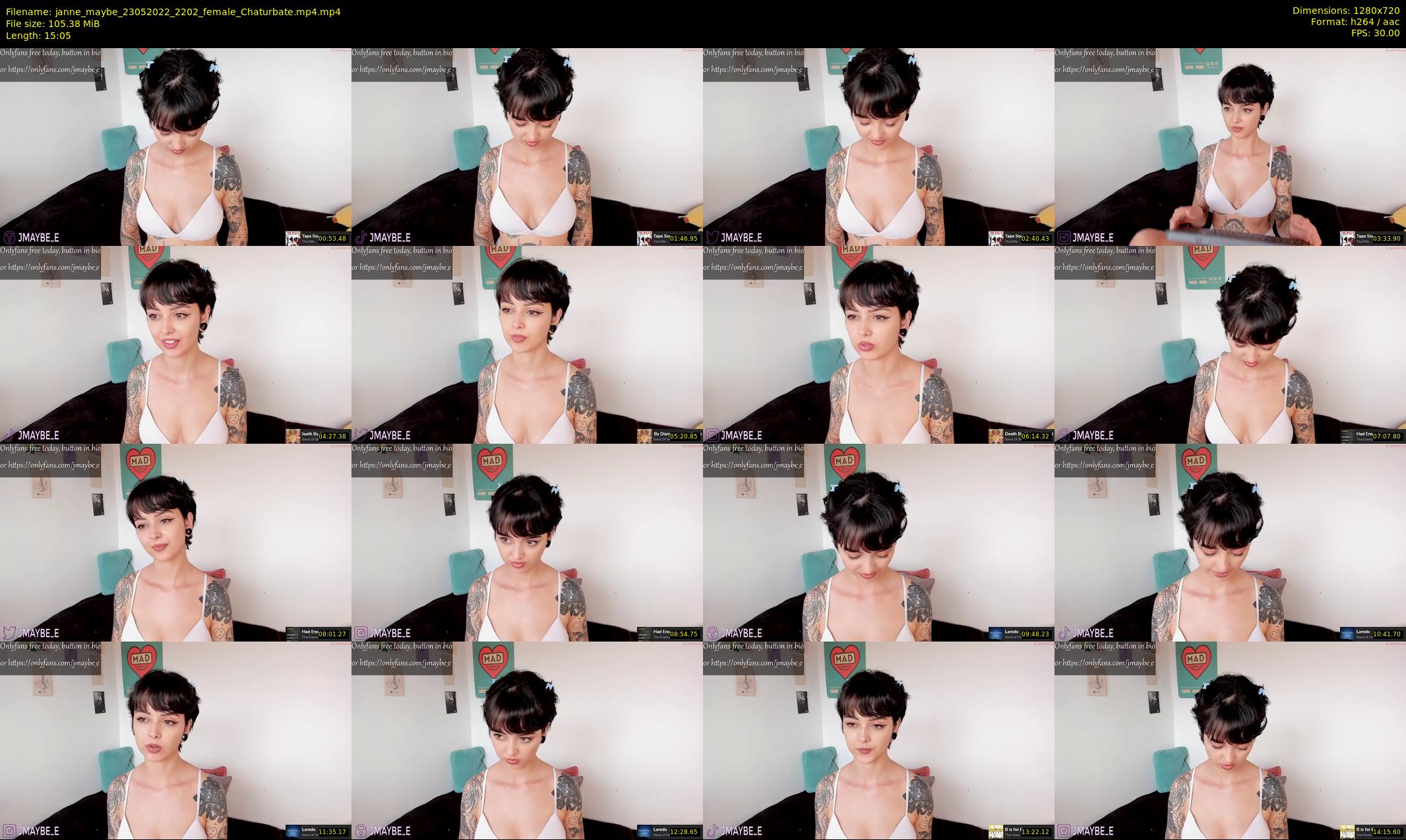 janne_maybe — 16 minute Chaturbate female cam show recording, 720p, May 23, 2022