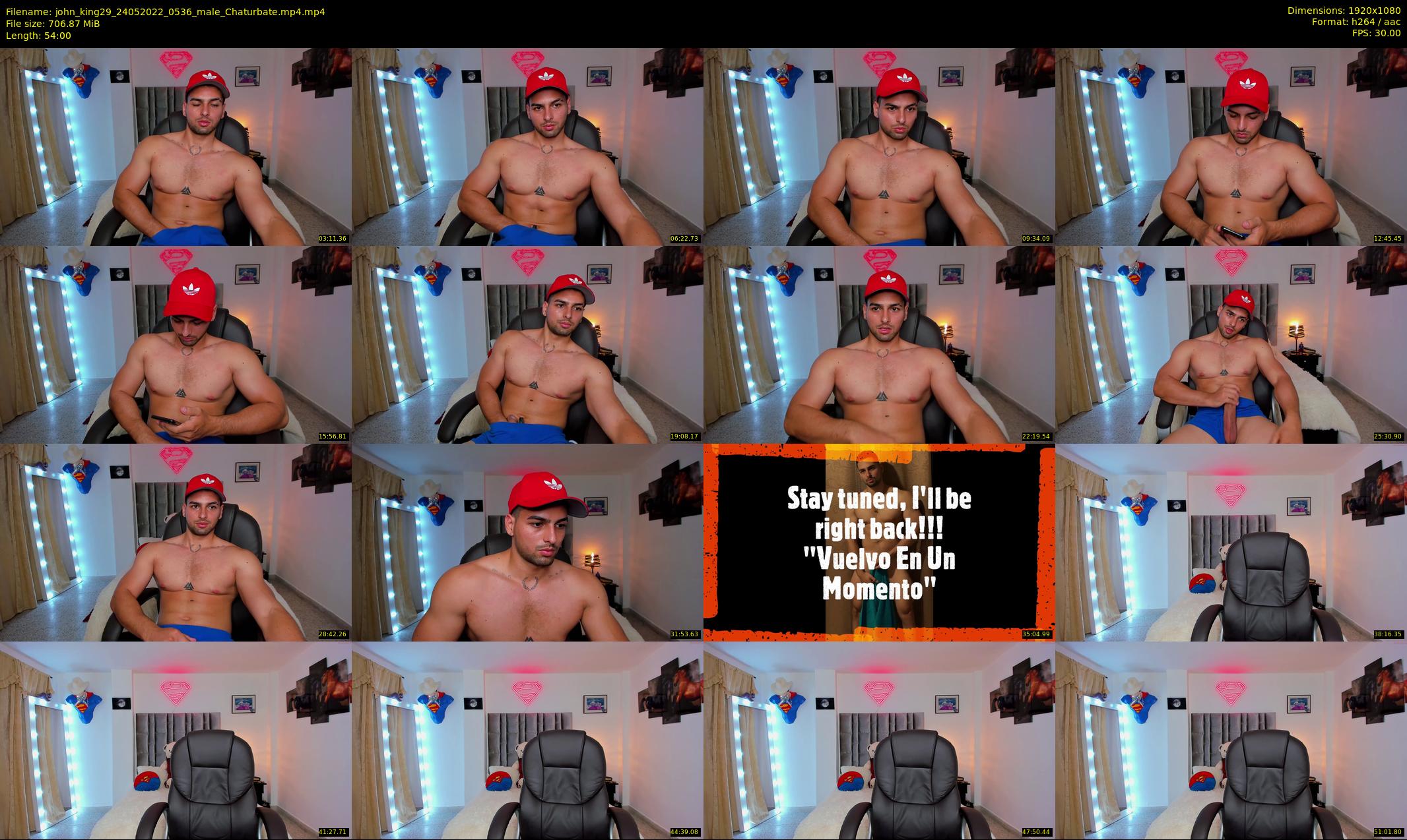 john_king29 — 54 minute Chaturbate male cam show recording, 1080p, May 24, 2022