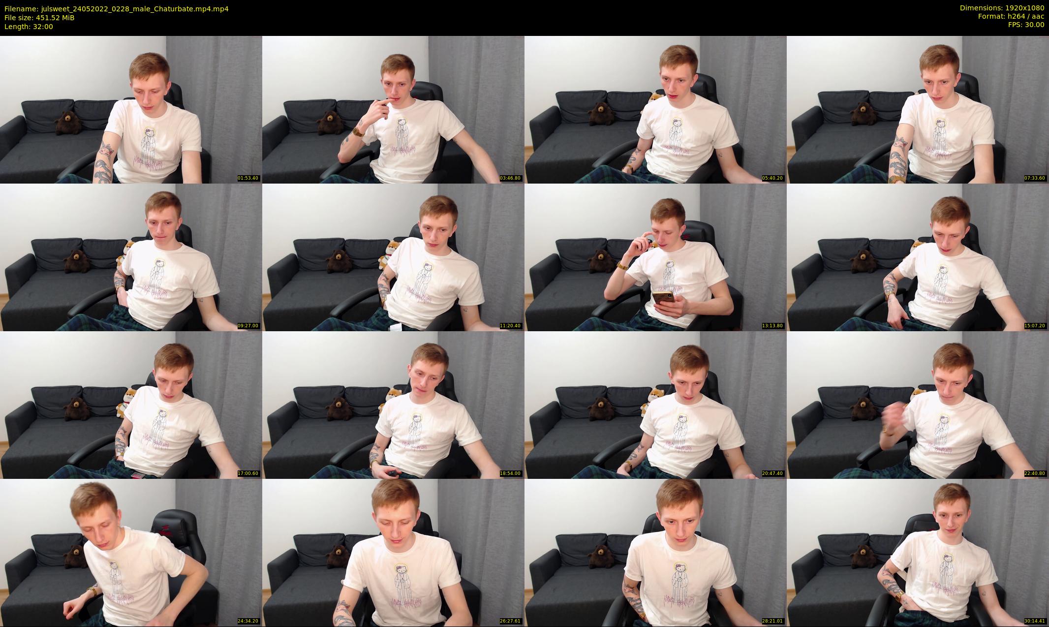 julsweet — 32 minute Chaturbate male cam show recording, 1080p, May 24, 2022