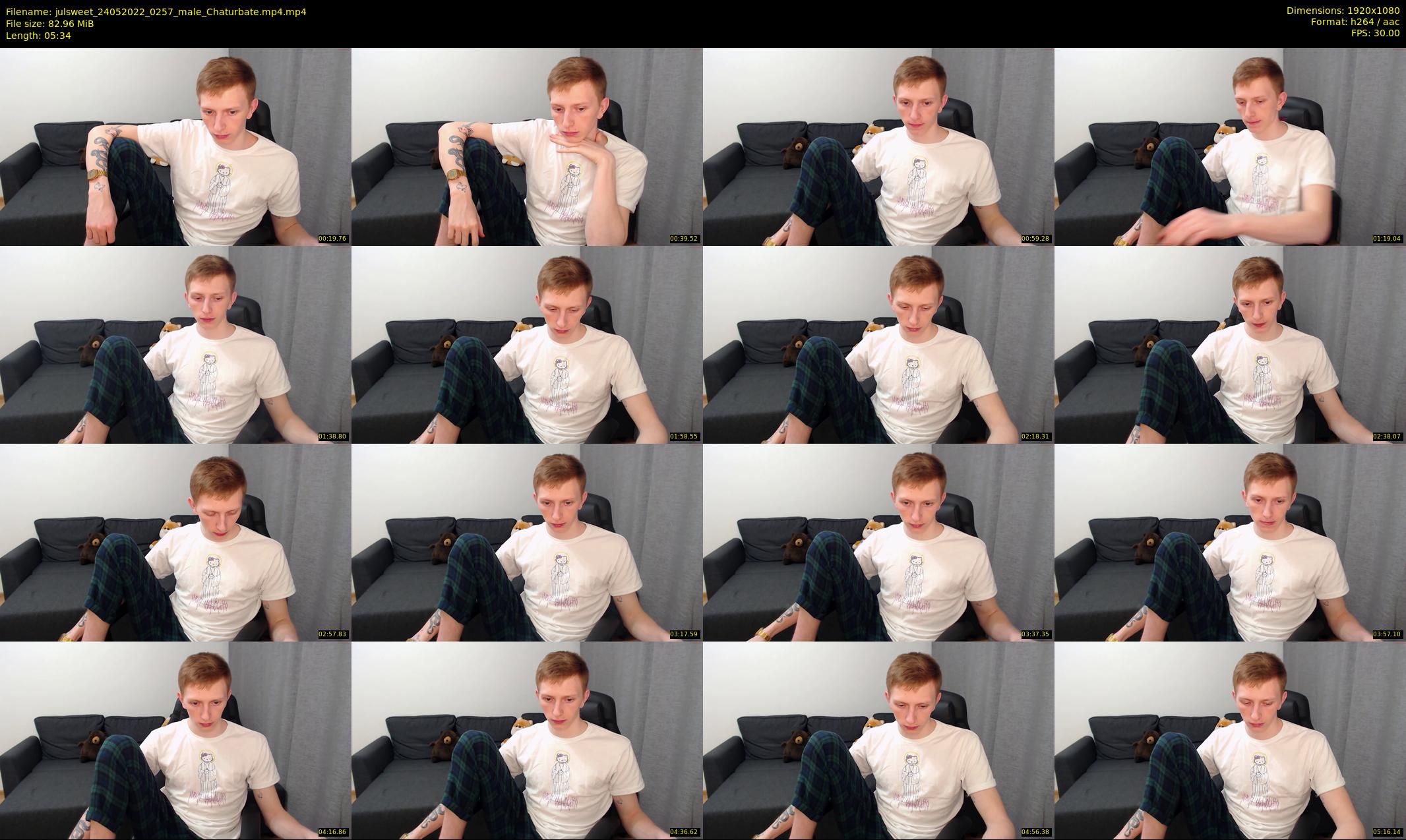 julsweet — 6 minute Chaturbate male cam show recording, 1080p, May 24, 2022