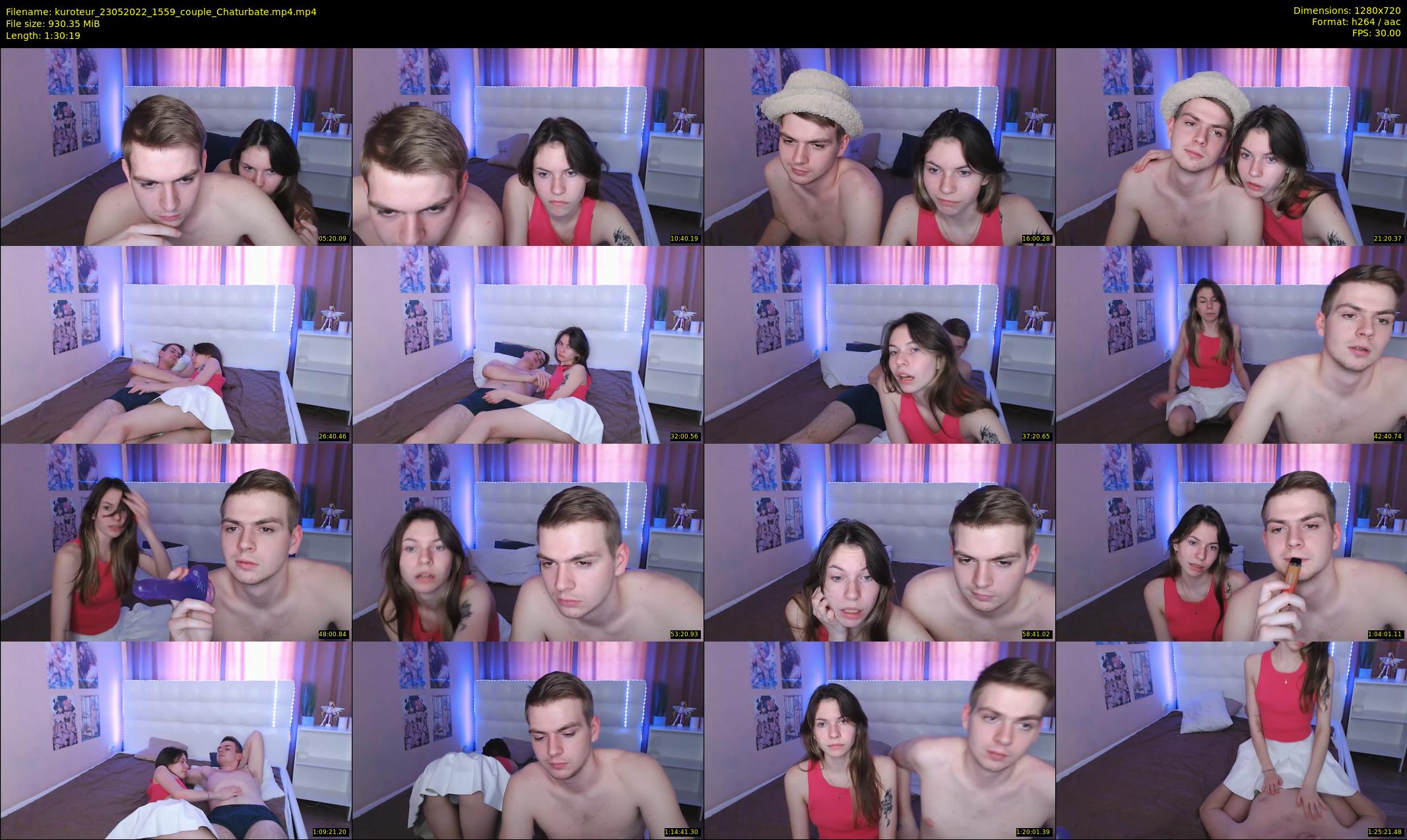 kuroteur — 91 minute Chaturbate couple cam show recording, 720p, May 23, 2022