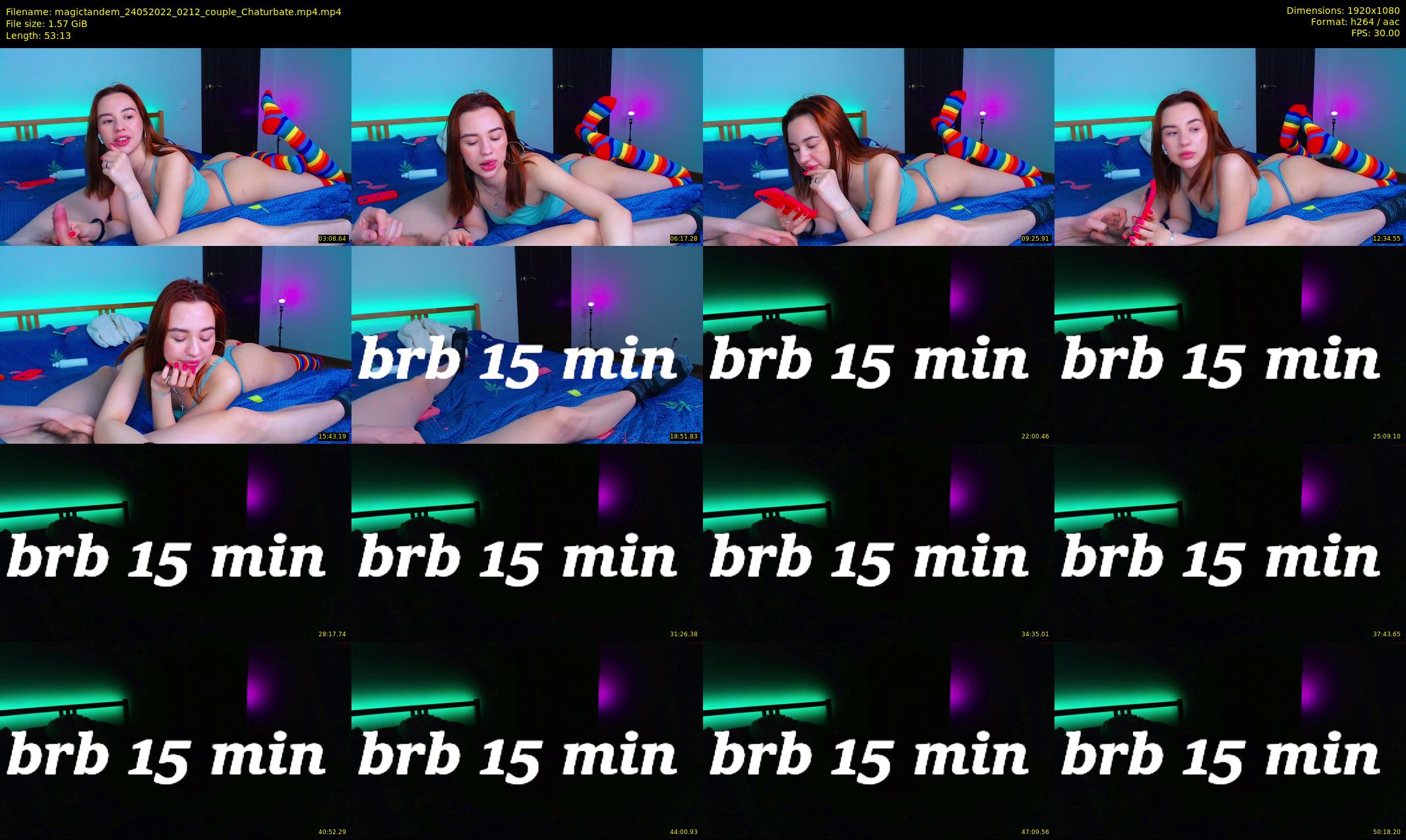 magictandem — 54 minute Chaturbate couple cam show recording, 1080p, May 24, 2022