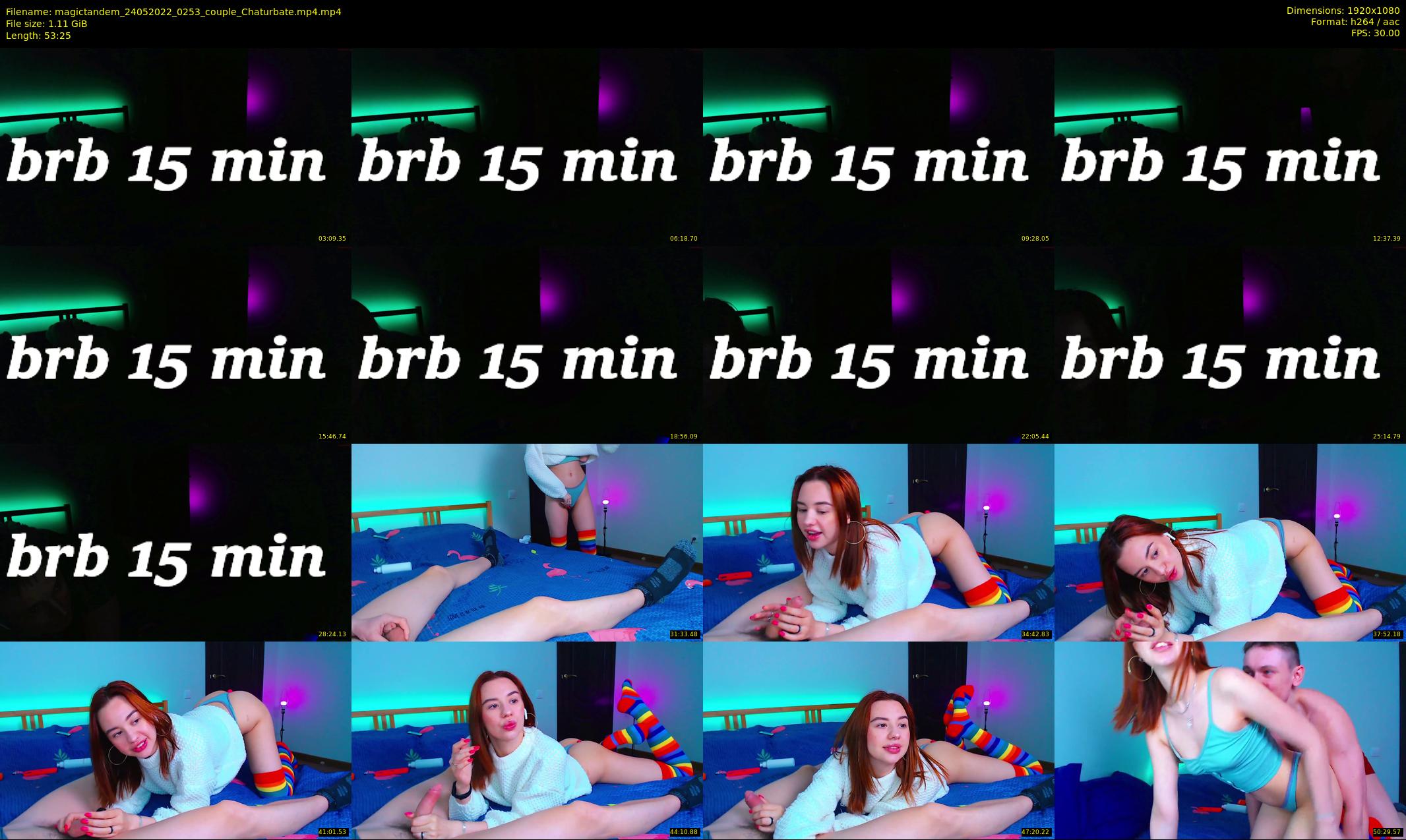 magictandem — 54 minute Chaturbate couple cam show recording, 1080p, May 24, 2022
