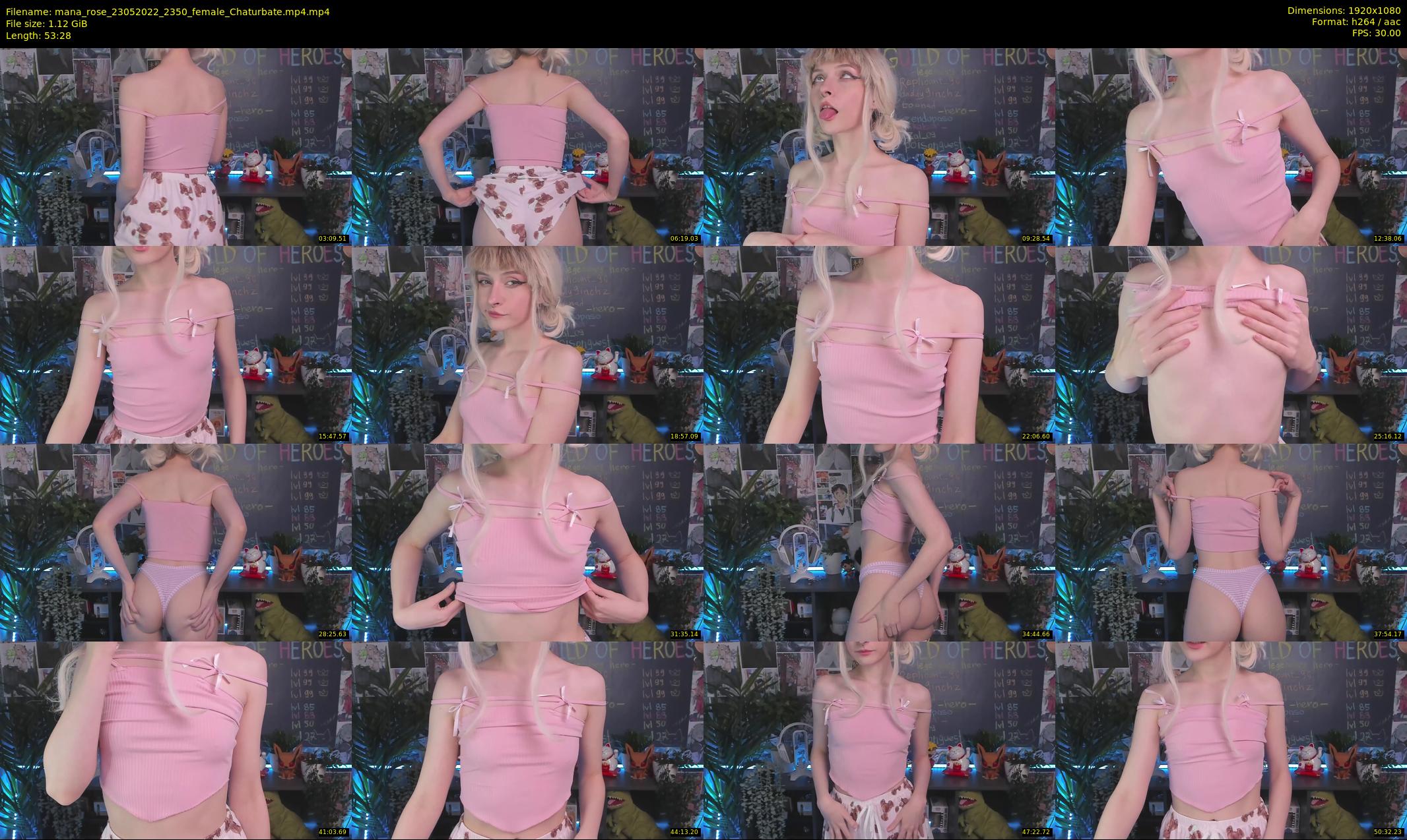 mana_rose — 54 minute Chaturbate female cam show recording, 1080p, May 23, 2022