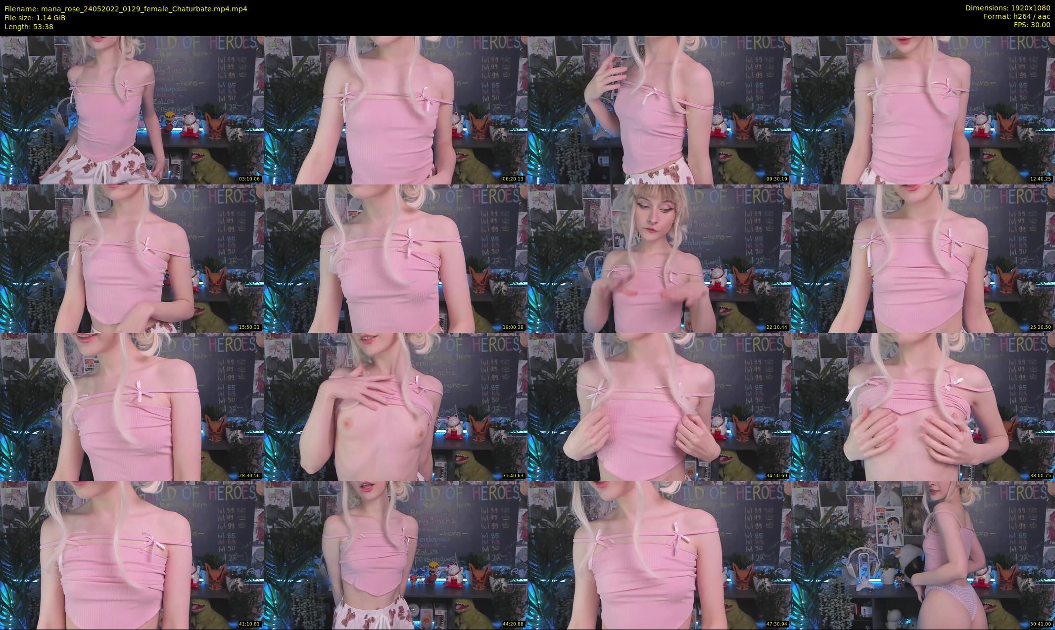 mana_rose — 54 minute Chaturbate female cam show recording, 1080p, May 24, 2022