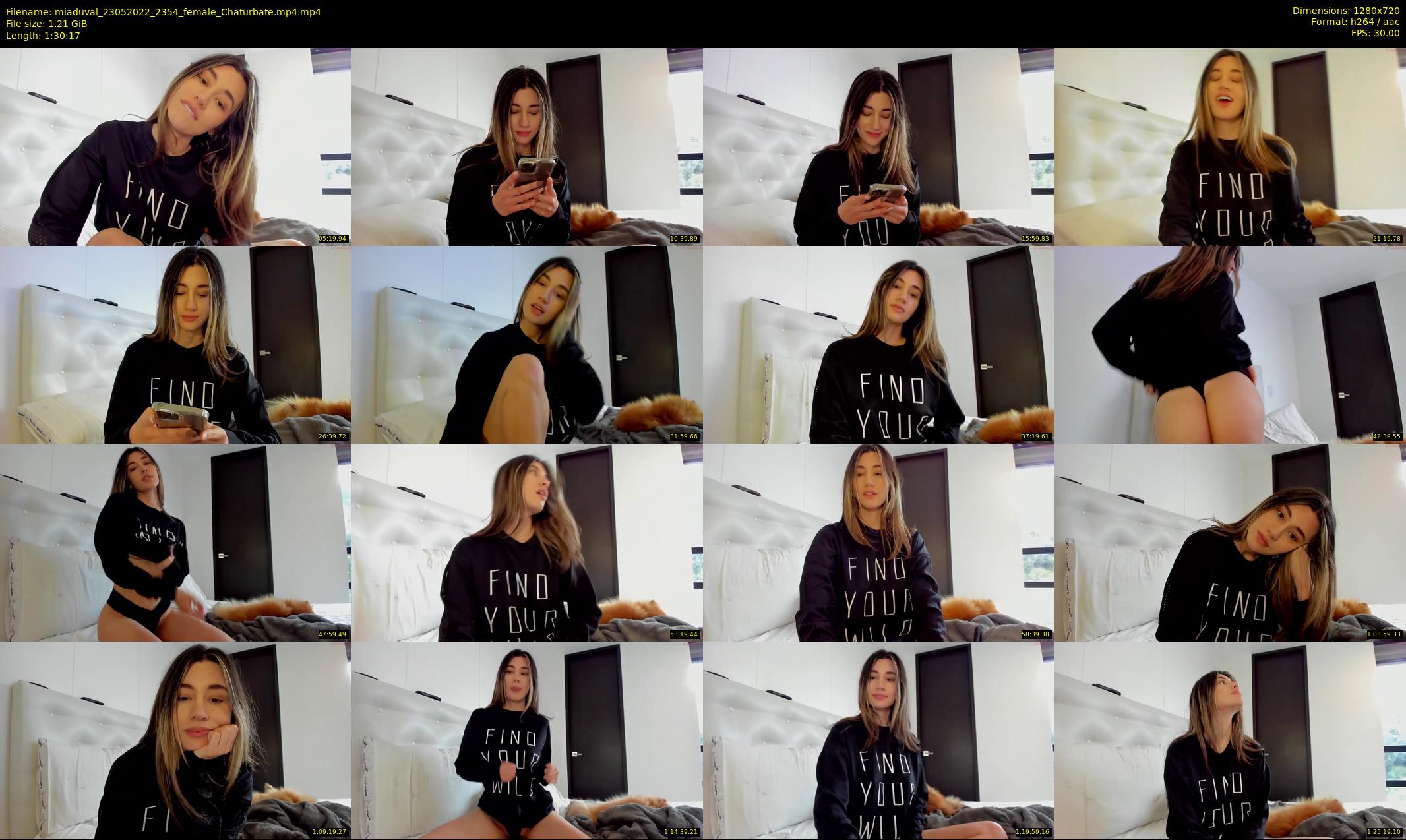 miaduval — 91 minute Chaturbate female cam show recording, 720p, May 23, 2022