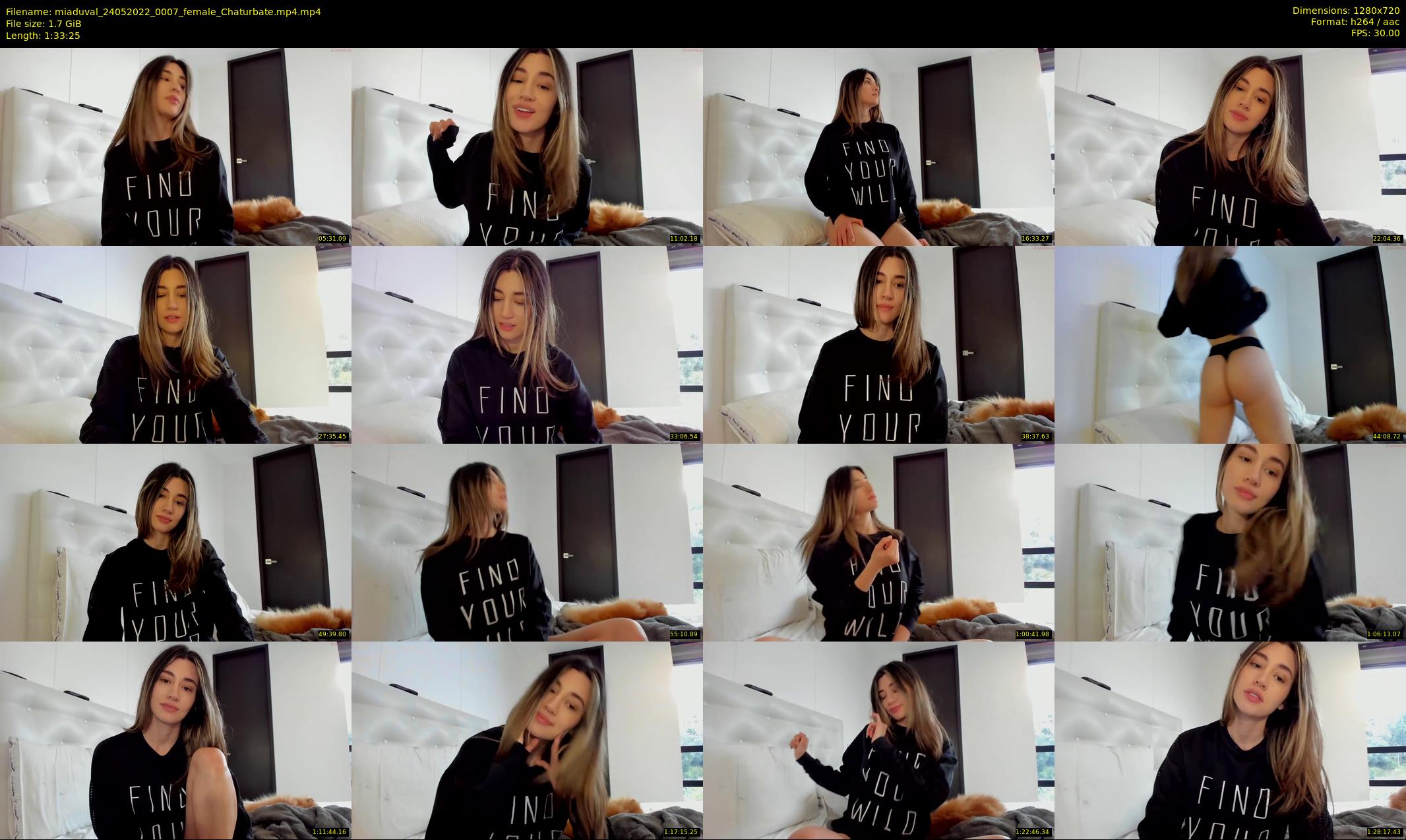 miaduval — 94 minute Chaturbate female cam show recording, 720p, May 24, 2022
