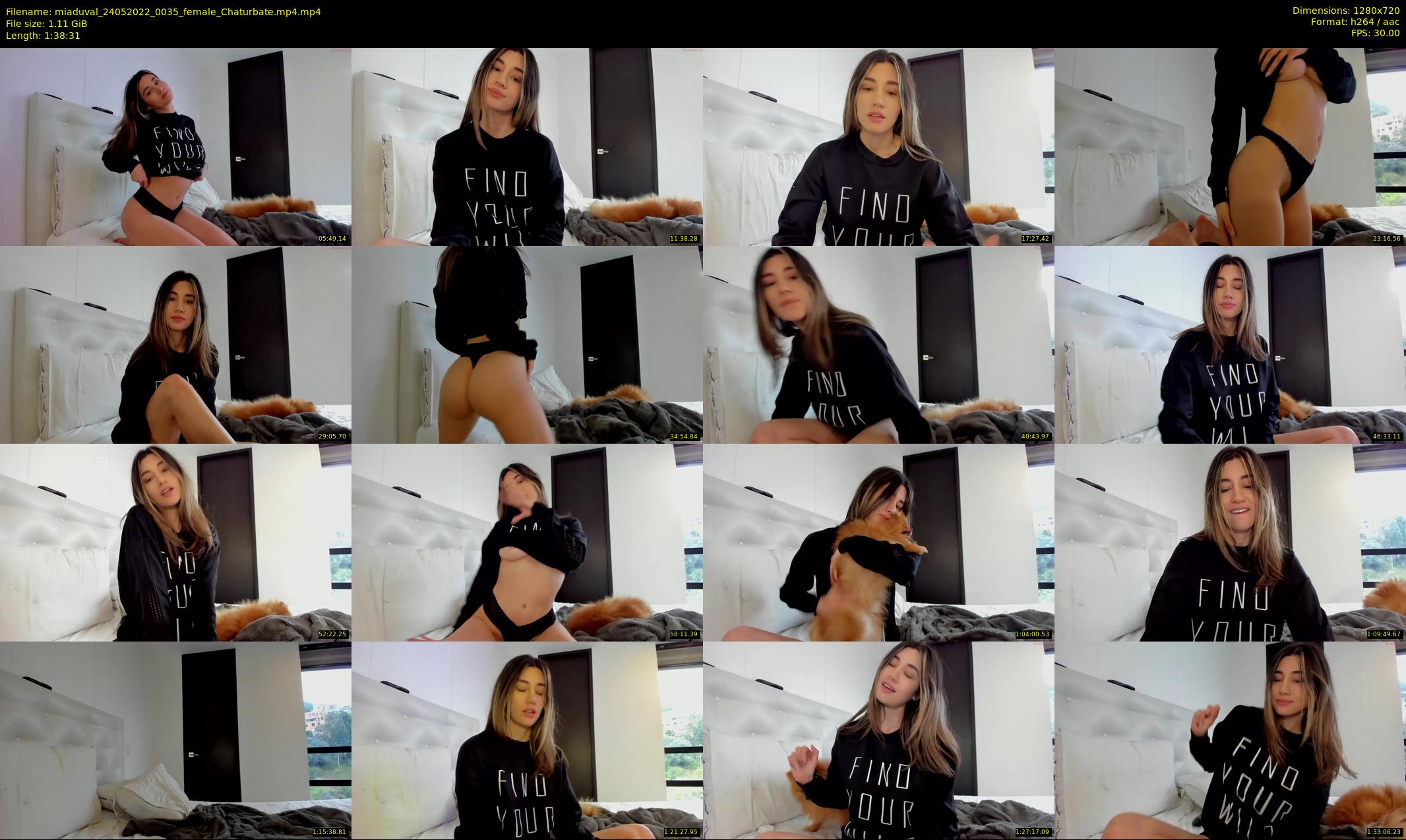 miaduval — 99 minute Chaturbate female cam show recording, 720p, May 24, 2022