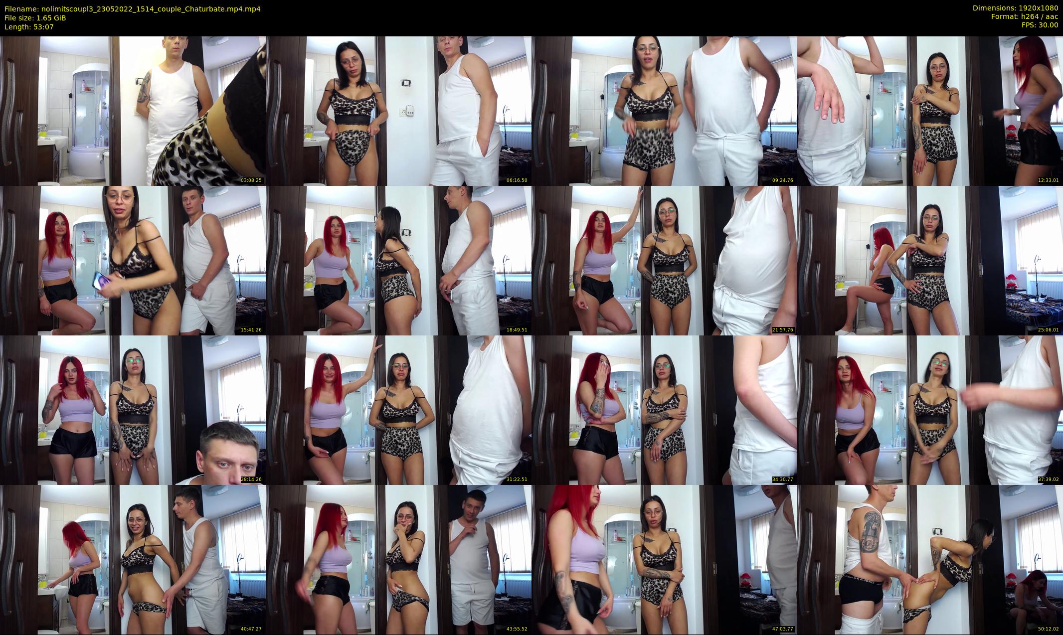 nolimitscoupl3 — 54 minute Chaturbate couple cam show recording, 1080p, May 23, 2022