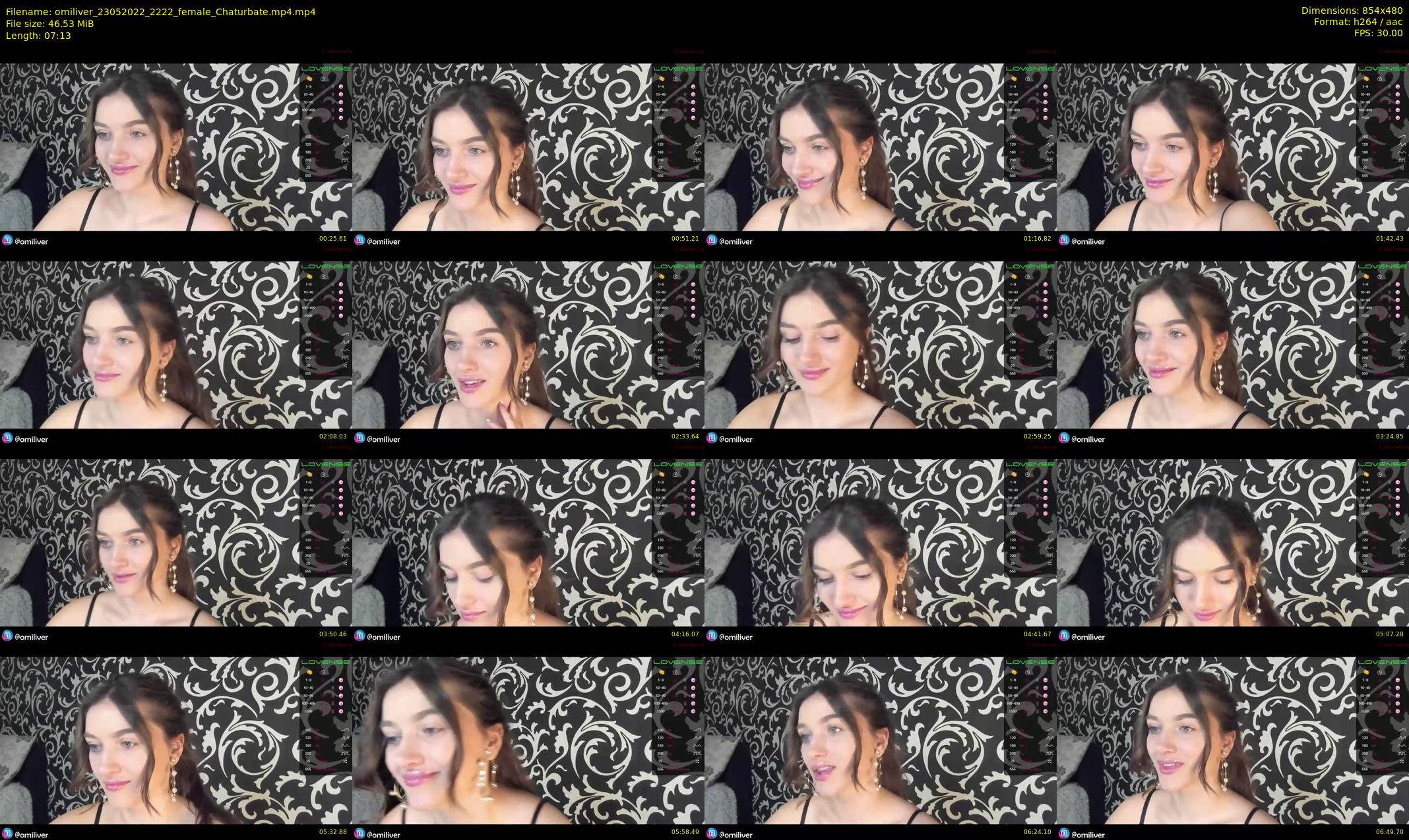 omiliver — 8 minute Chaturbate female cam show recording, 480p, May 23, 2022