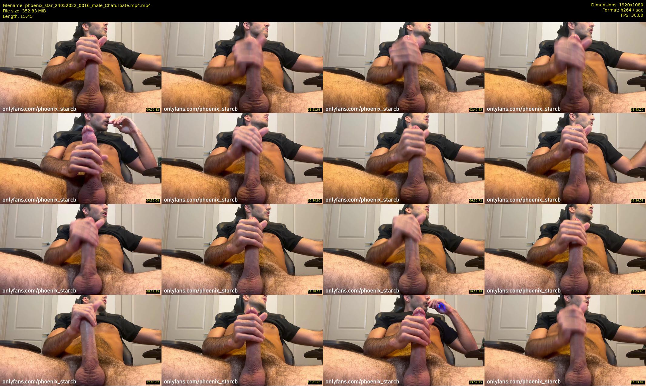 phoenix_star — 16 minute Chaturbate male cam show recording, 1080p, May 24, 2022