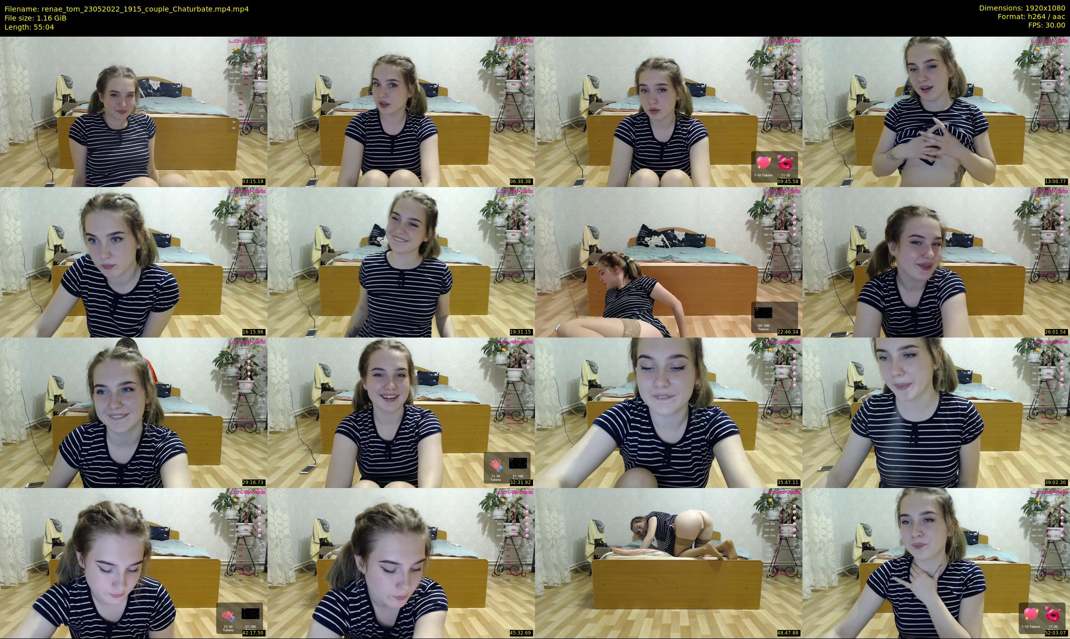 renae_tom — 56 minute Chaturbate couple cam show recording, 1080p, May 23, 2022