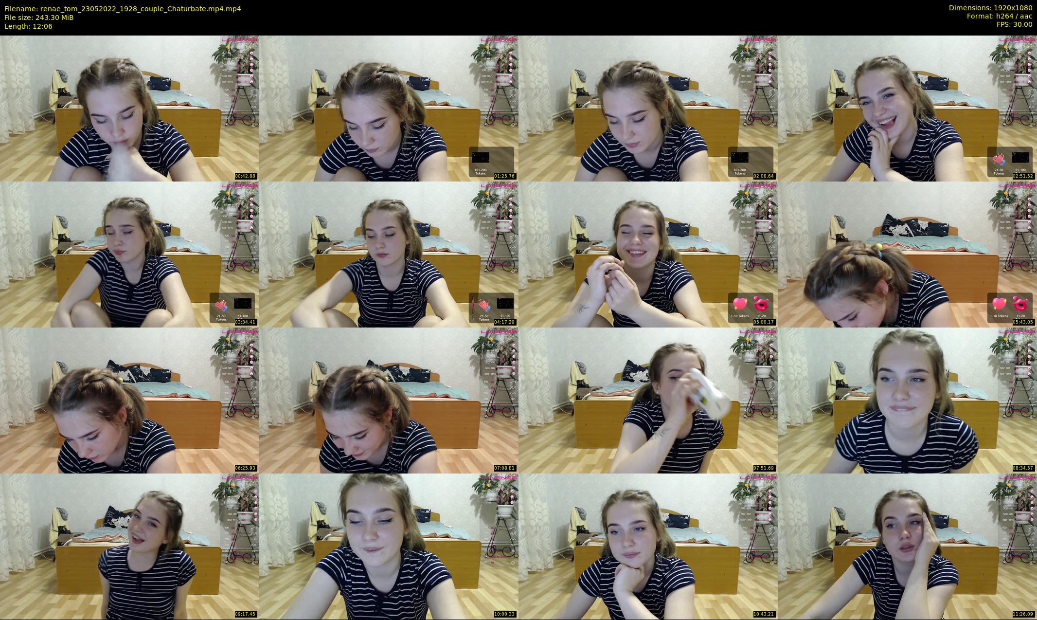 renae_tom — 13 minute Chaturbate couple cam show recording, 1080p, May 23, 2022