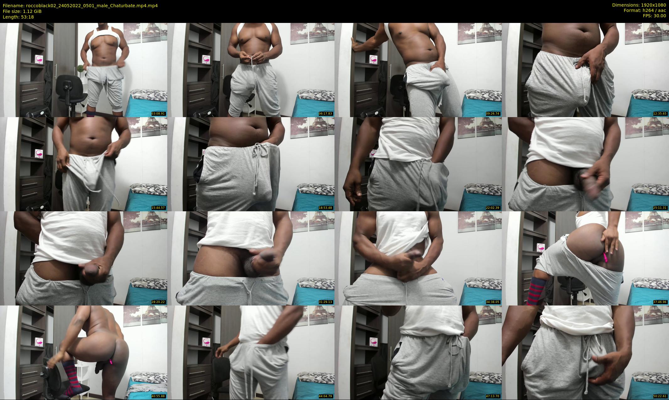roccoblack02 — 54 minute Chaturbate male cam show recording, 1080p, May 24, 2022