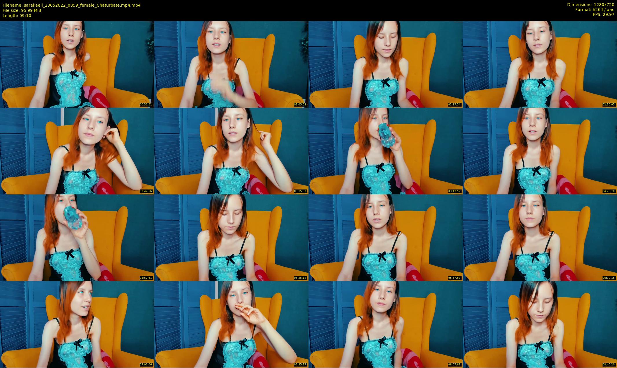 sarakaell — 10 minute Chaturbate female cam show recording, 720p, May 23, 2022