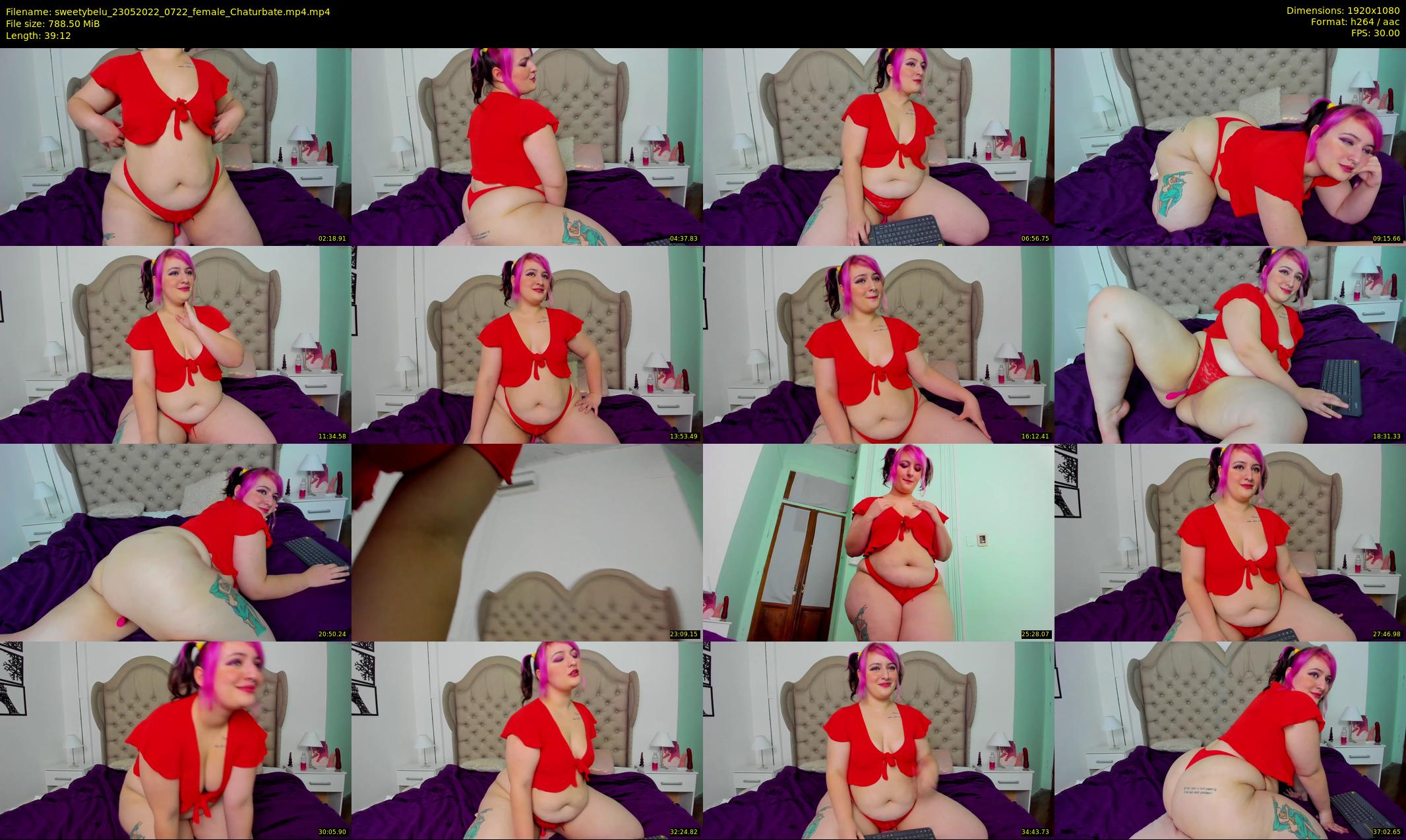 sweetybelu — 40 minute Chaturbate female cam show recording, 1080p, May 23, 2022