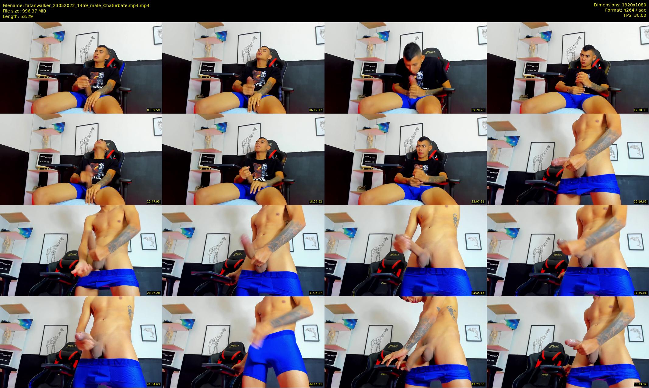 tatanwalker — 54 minute Chaturbate male cam show recording, 1080p, May 23, 2022