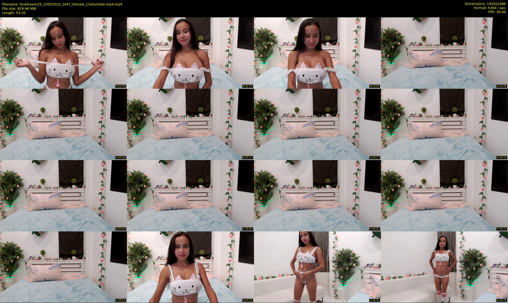 thaidream25 — 54 minute Chaturbate female cam show recording, 1080p, May 23, 2022