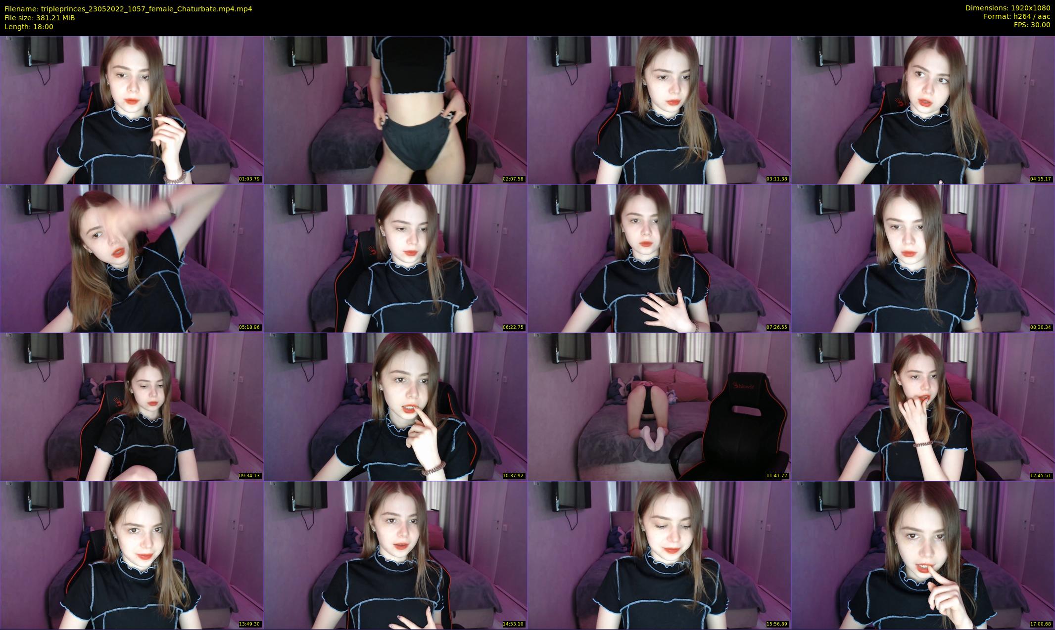 tripleprinces — 18 minute Chaturbate female cam show recording, 1080p, May 23, 2022