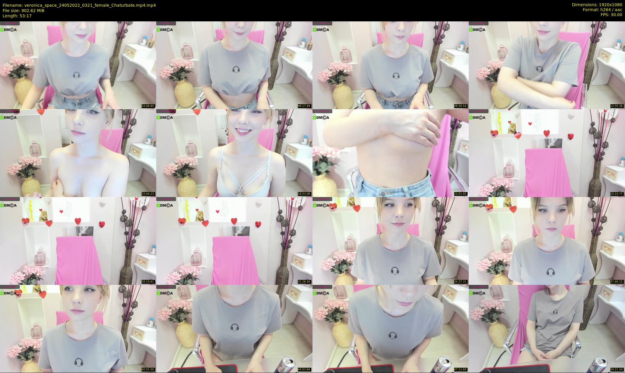 veronica_space — 54 minute Chaturbate female cam show recording, 1080p, May 24, 2022