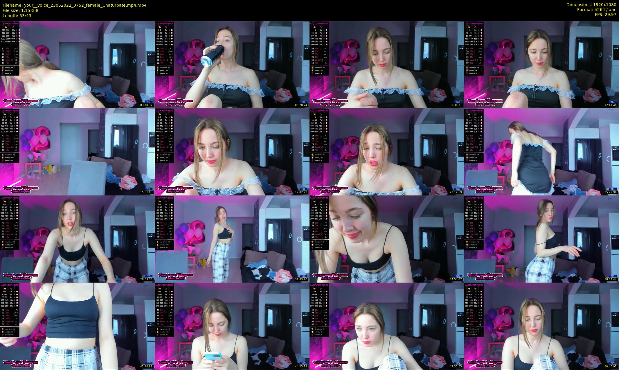 your__voice — 54 minute Chaturbate female cam show recording, 1080p, May 23, 2022