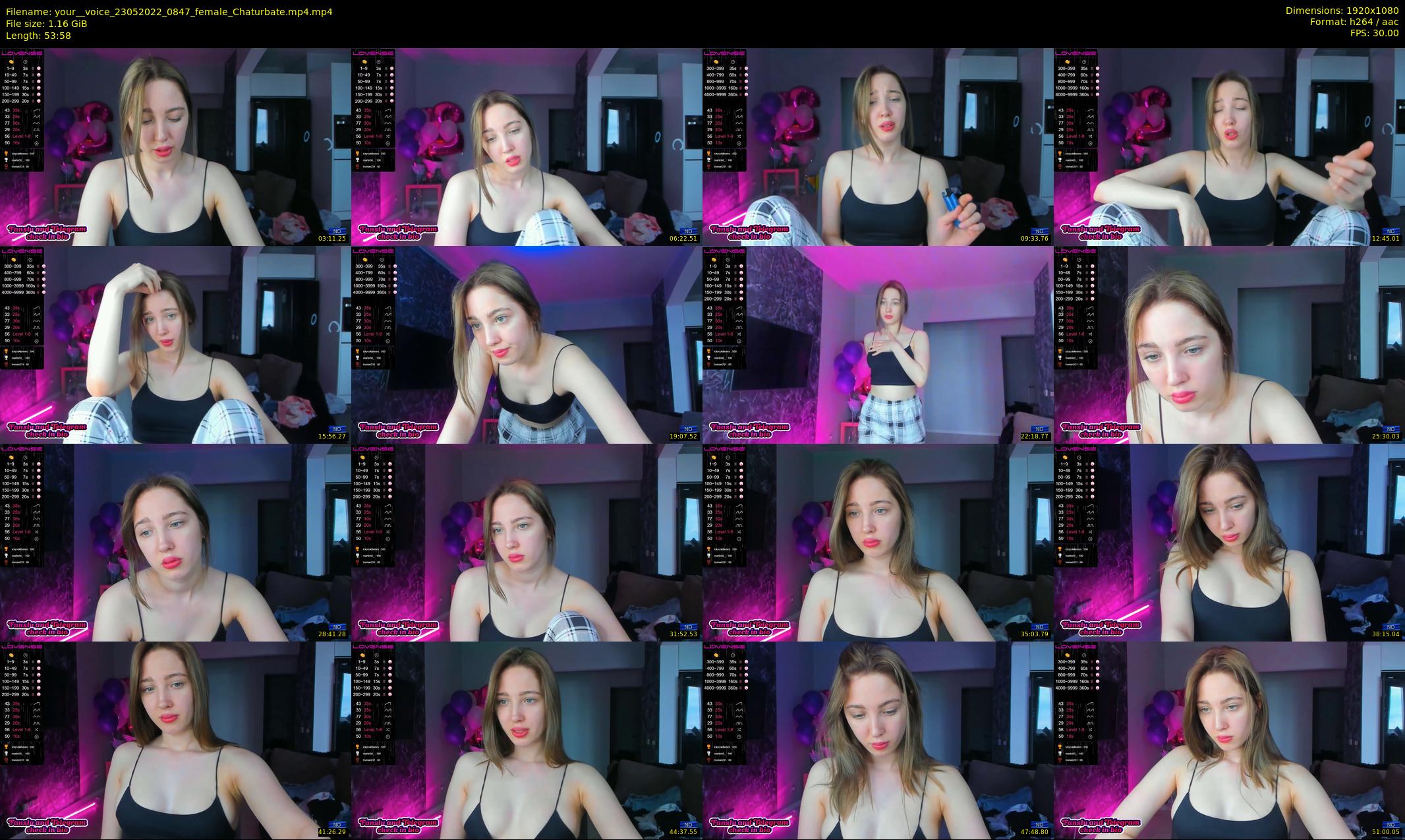 your__voice — 54 minute Chaturbate female cam show recording, 1080p, May 23, 2022