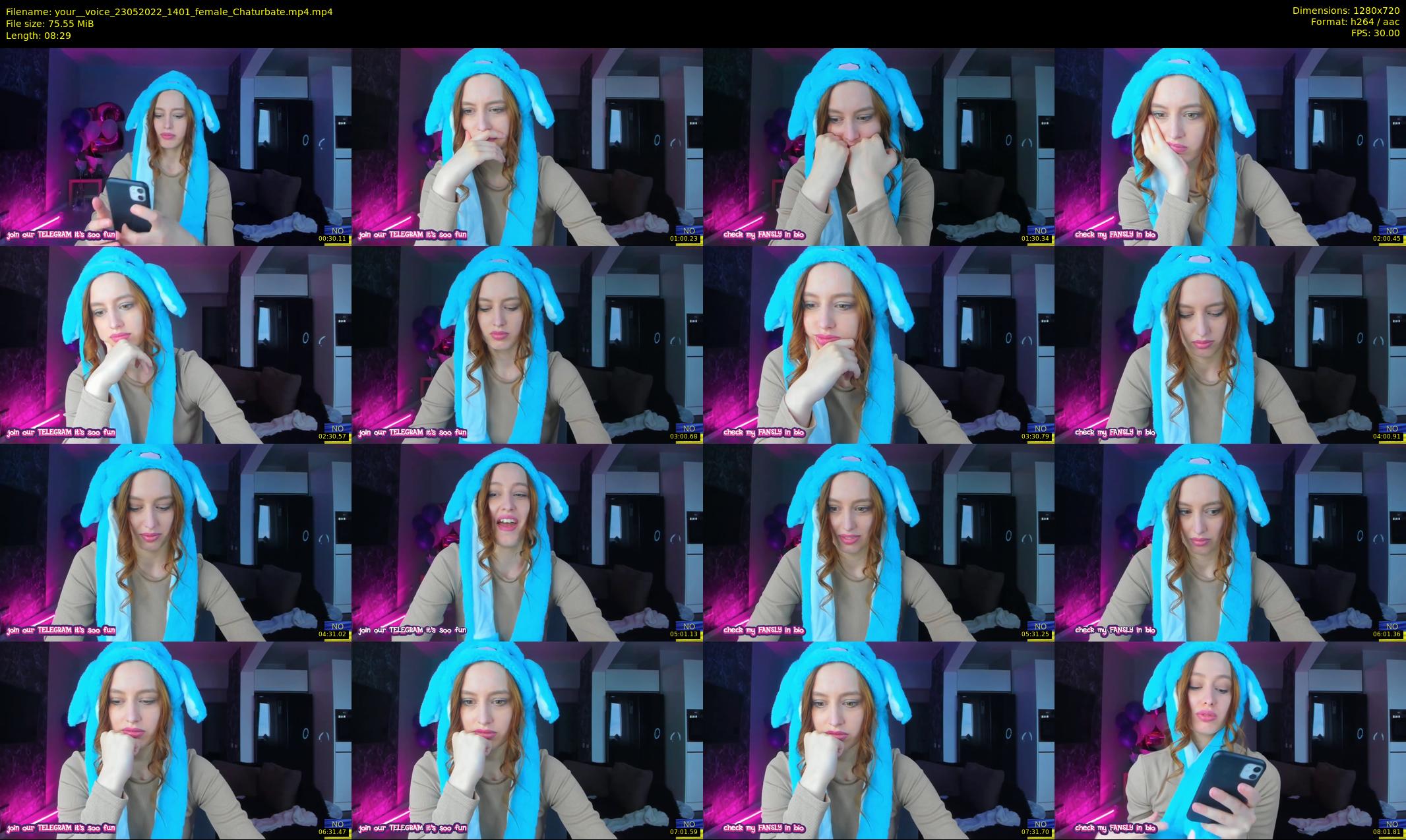 your__voice — 9 minute Chaturbate female cam show recording, 720p, May 23, 2022