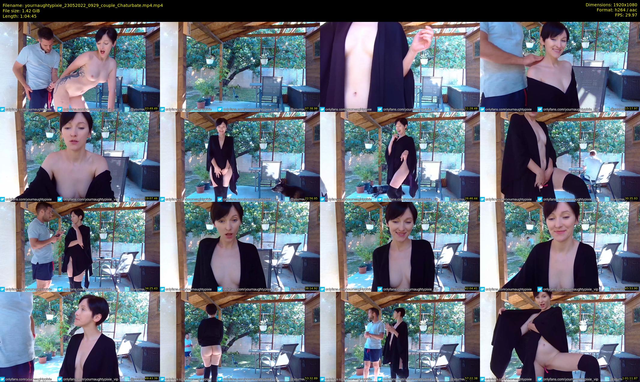 yournaughtypixie — 65 minute Chaturbate couple cam show recording, 1080p, May 23, 2022