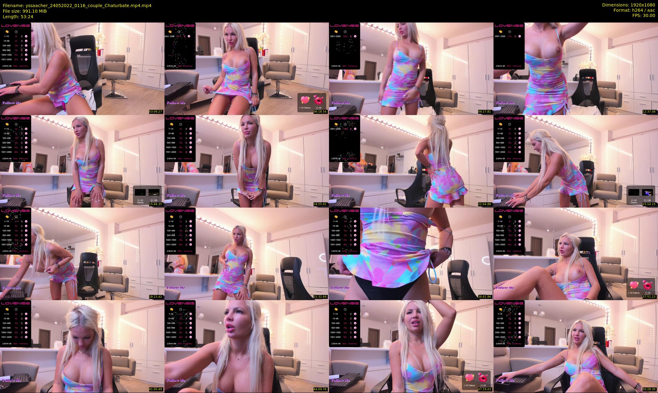 yssaacher — 54 minute Chaturbate female cam show recording, 1080p, May 24, 2022