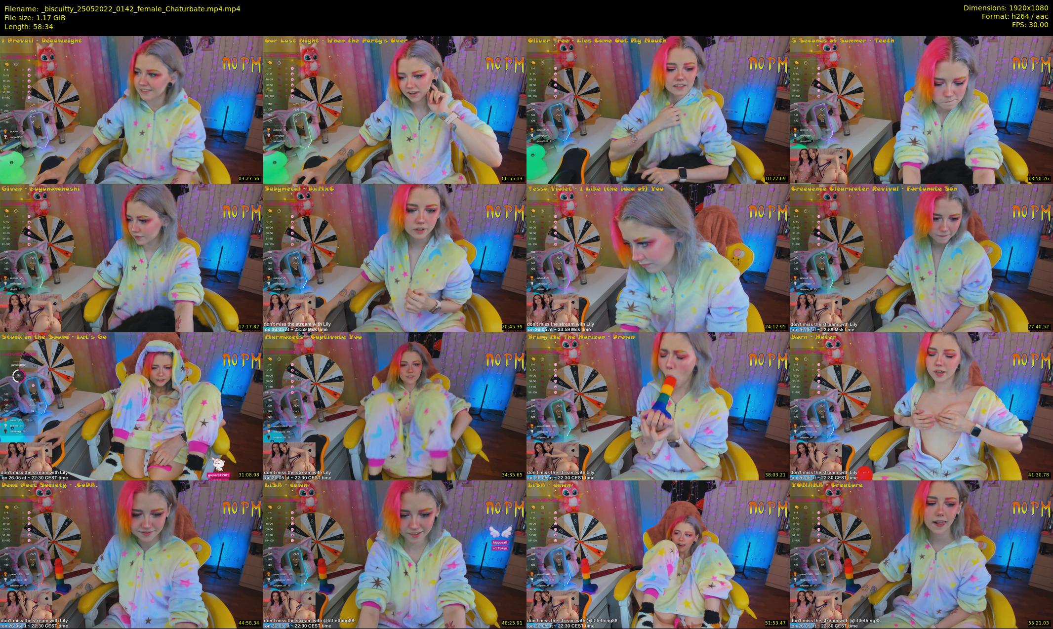 _biscuitty — 59 minute Chaturbate female cam show recording, 1080p, May 25, 2022