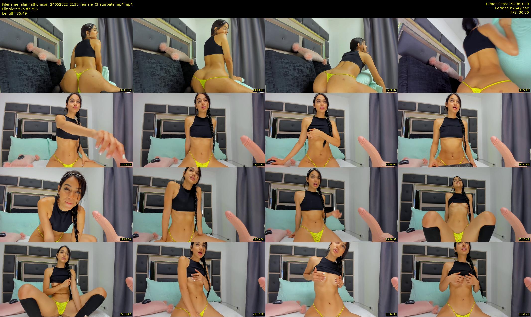 alannathomson — 36 minute Chaturbate female cam show recording, 1080p, May 24, 2022