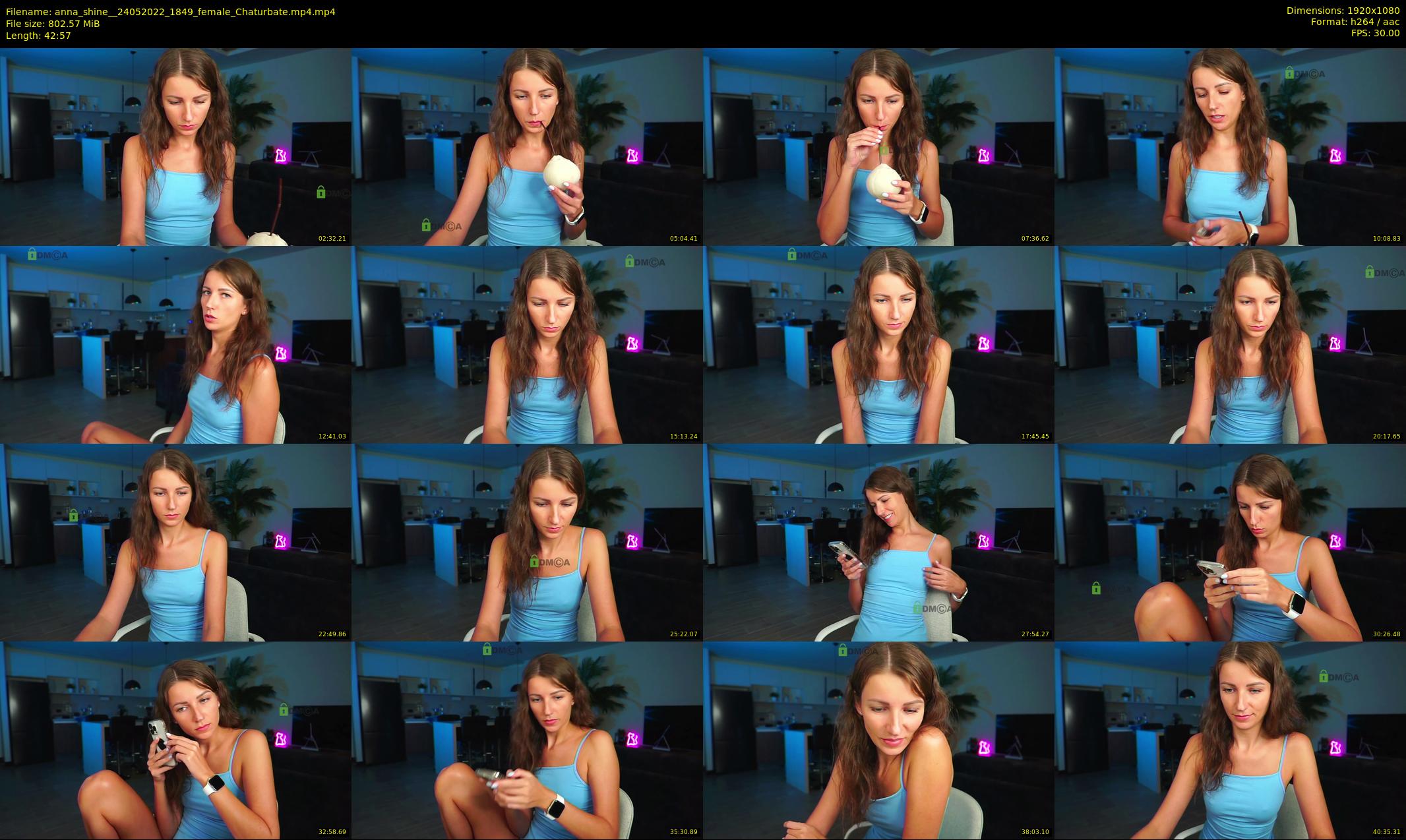 anna_shine_ — 43 minute Chaturbate female cam show recording, 1080p, May 24, 2022