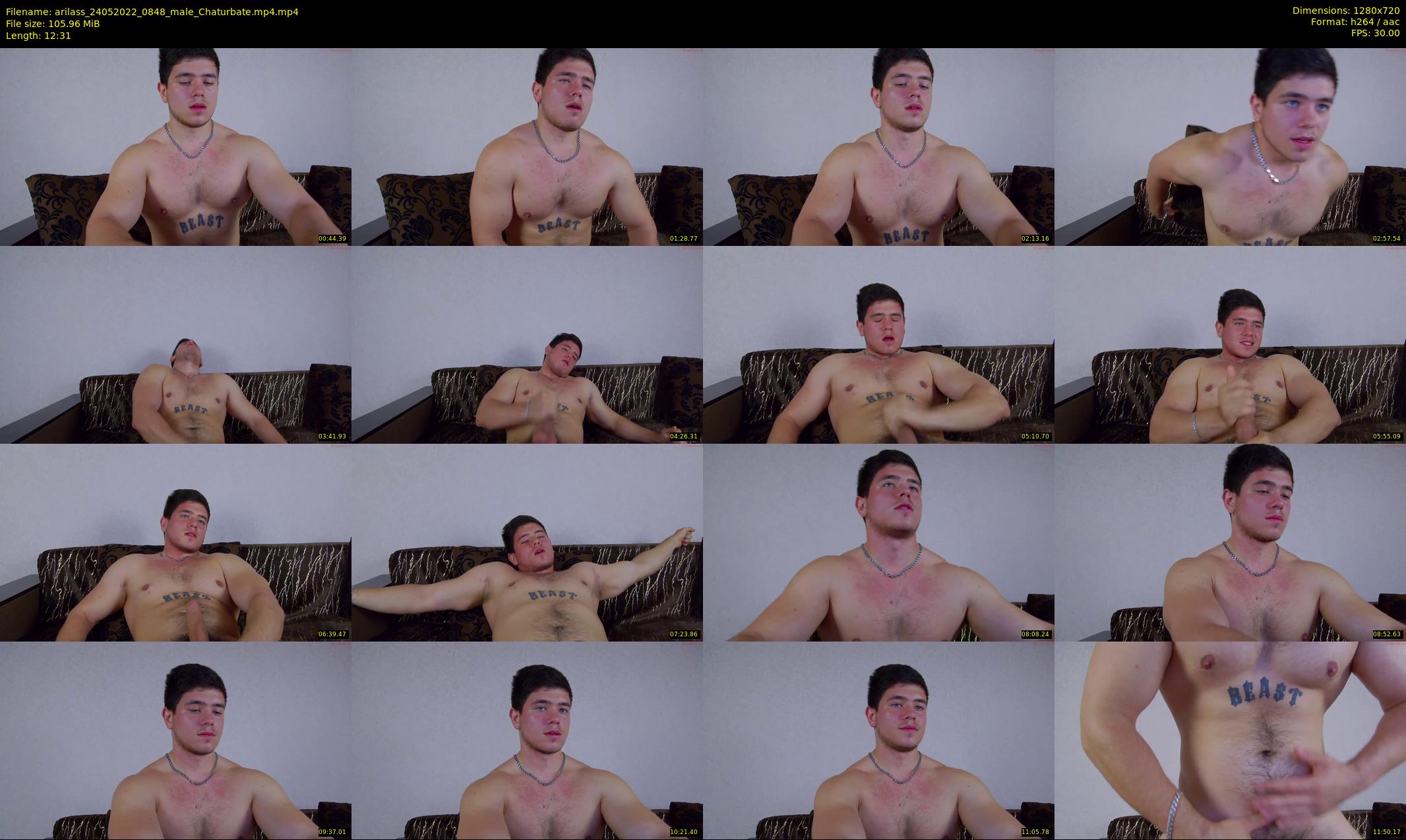 arilass — 13 minute Chaturbate male cam show recording, 720p, May 24, 2022